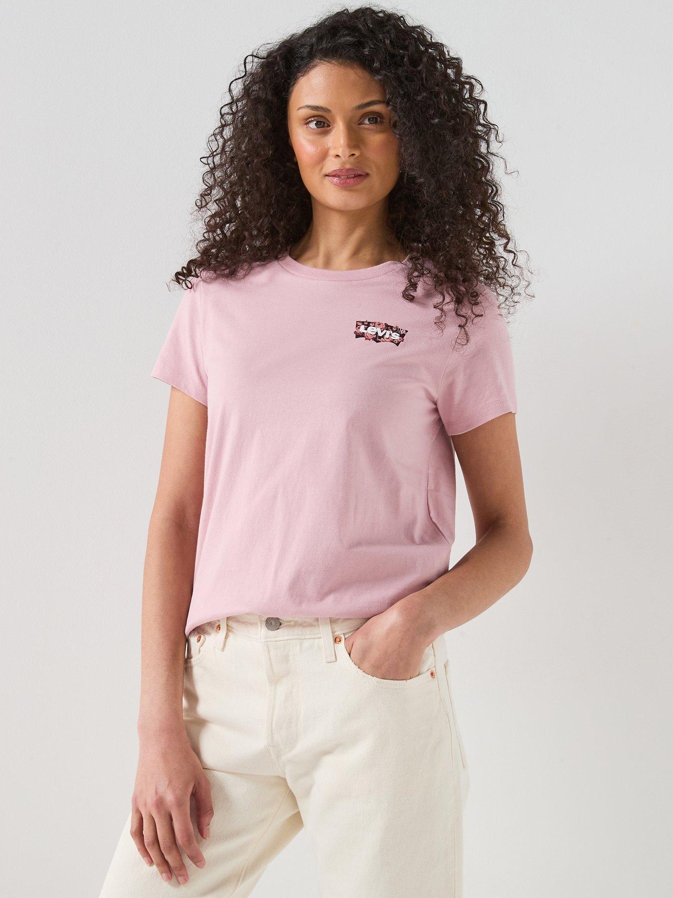 Levi's The Perfect Tee Pinks, Pink, Size Xs, Women