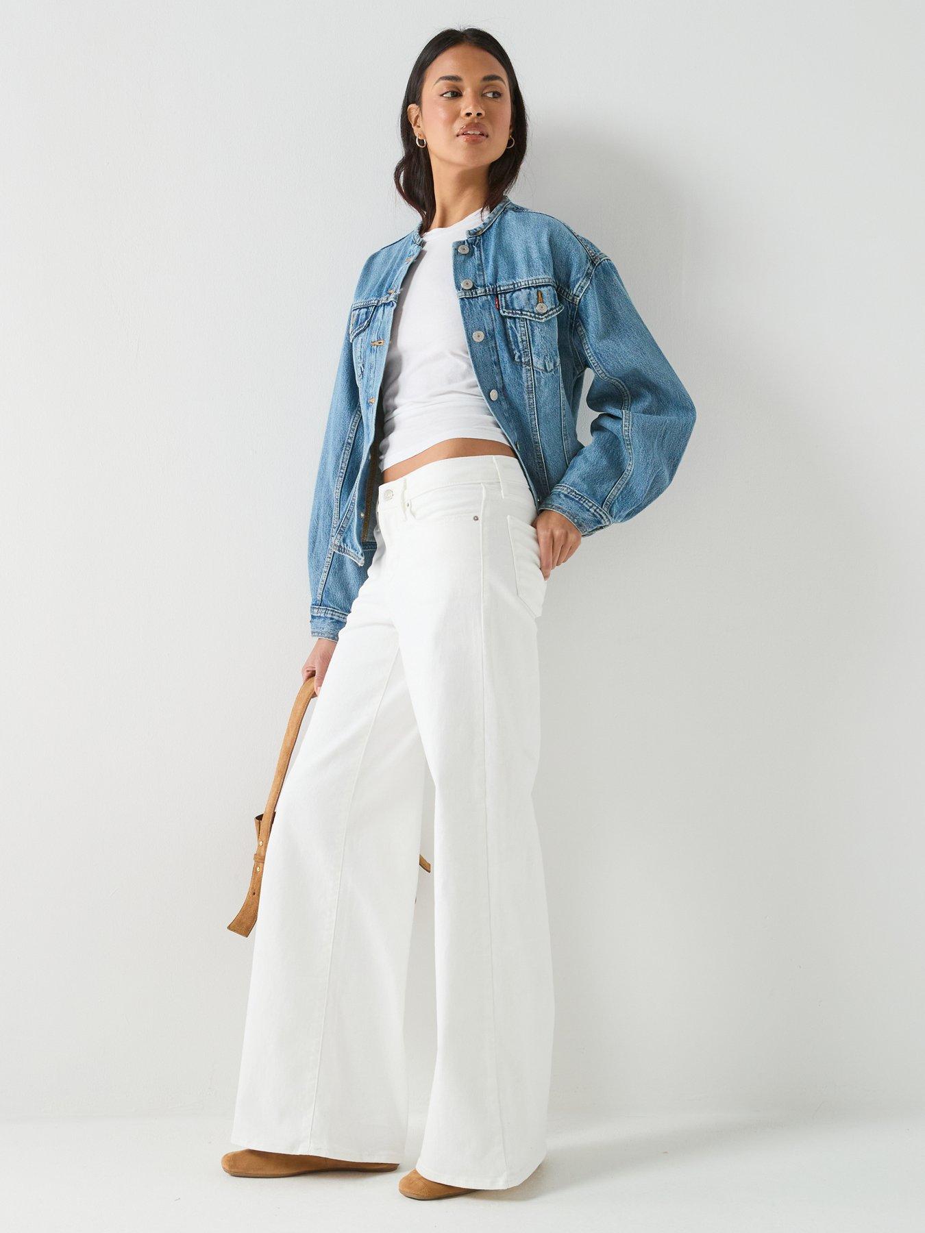 Image 3 of 6 of Levi's 318 Shaping Wide Leg Neutrals