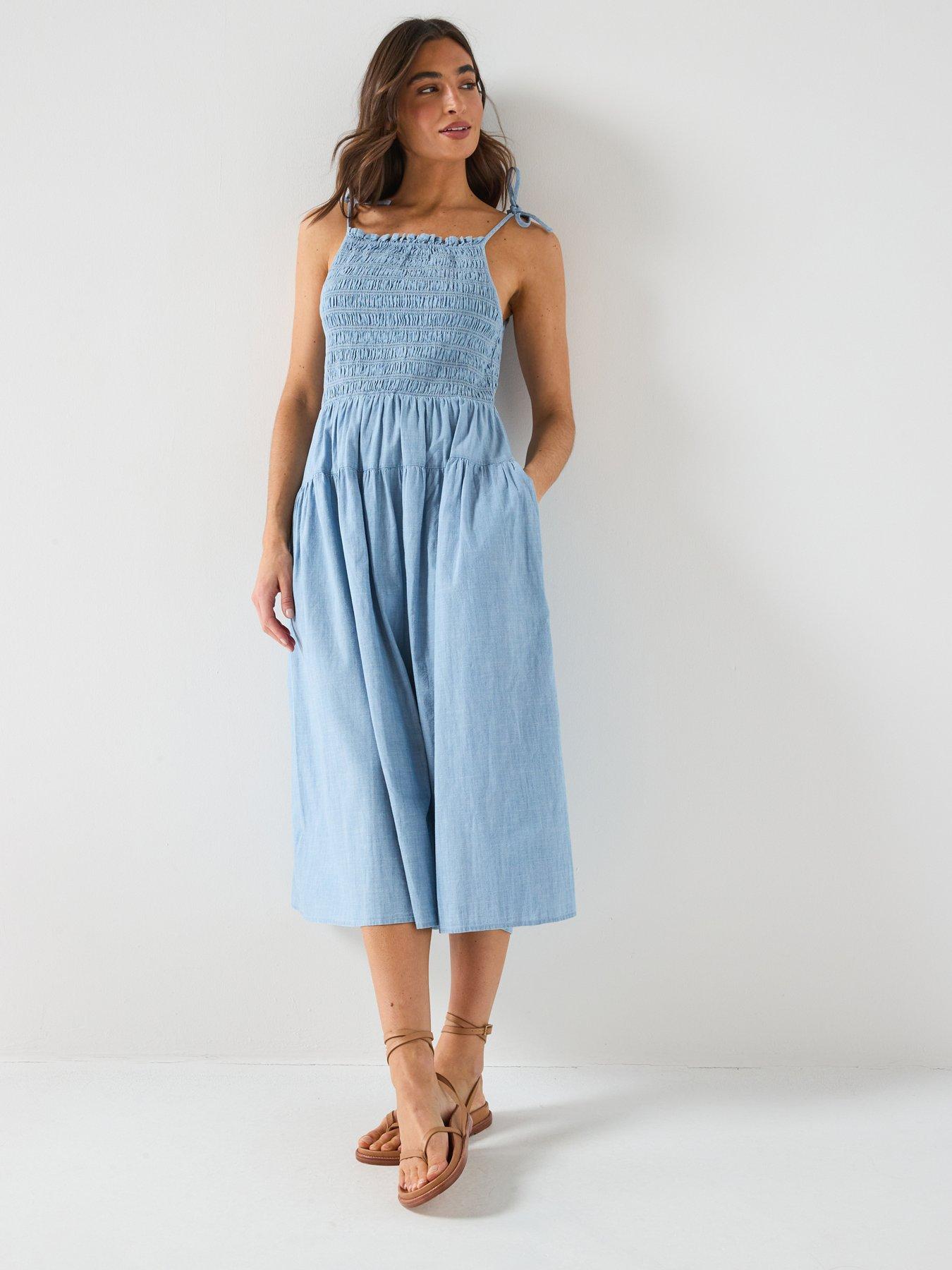 Image 3 of 6 of Levi's Monaco Cotton Sundress - Blue