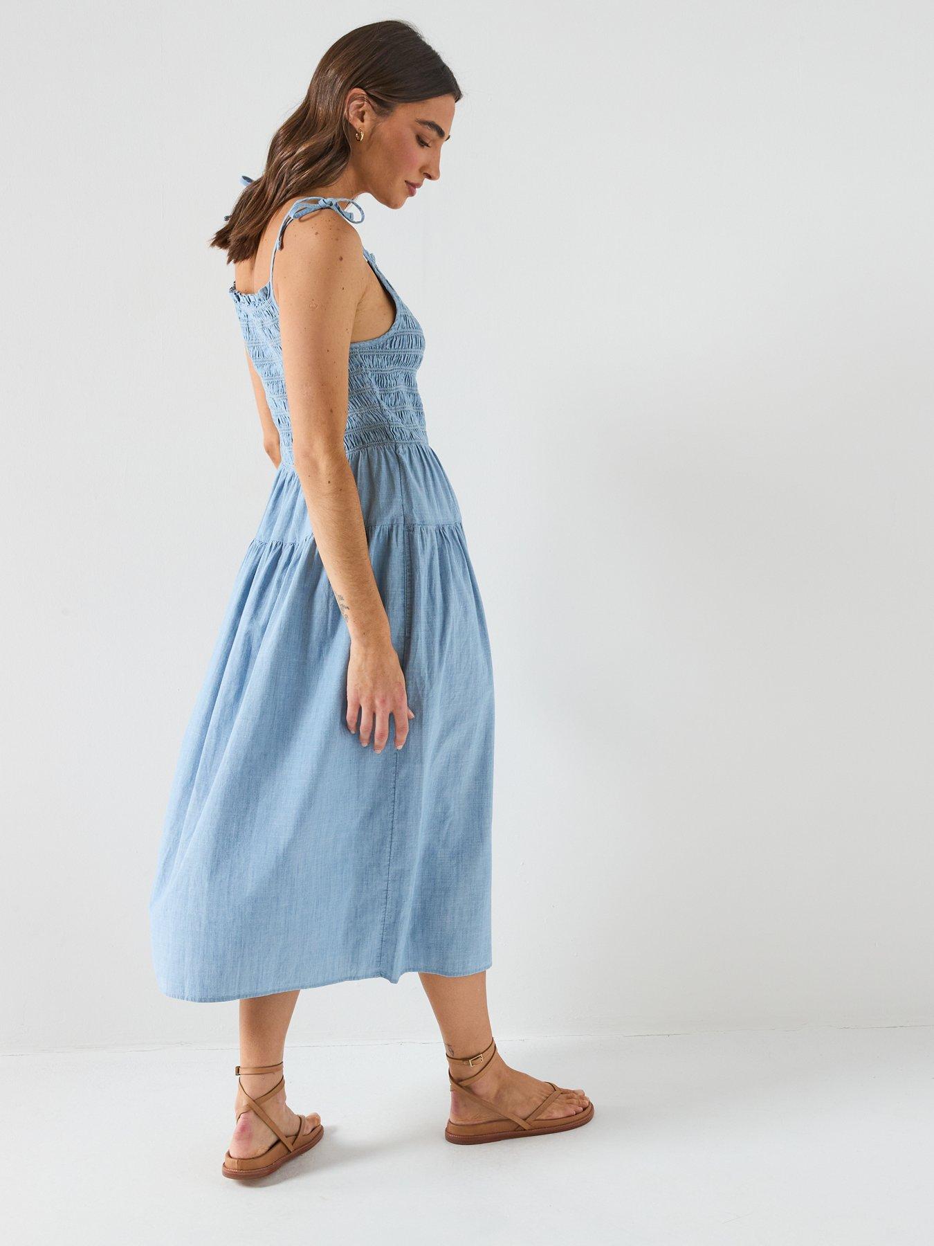 Image 5 of 6 of Levi's Monaco Cotton Sundress - Blue