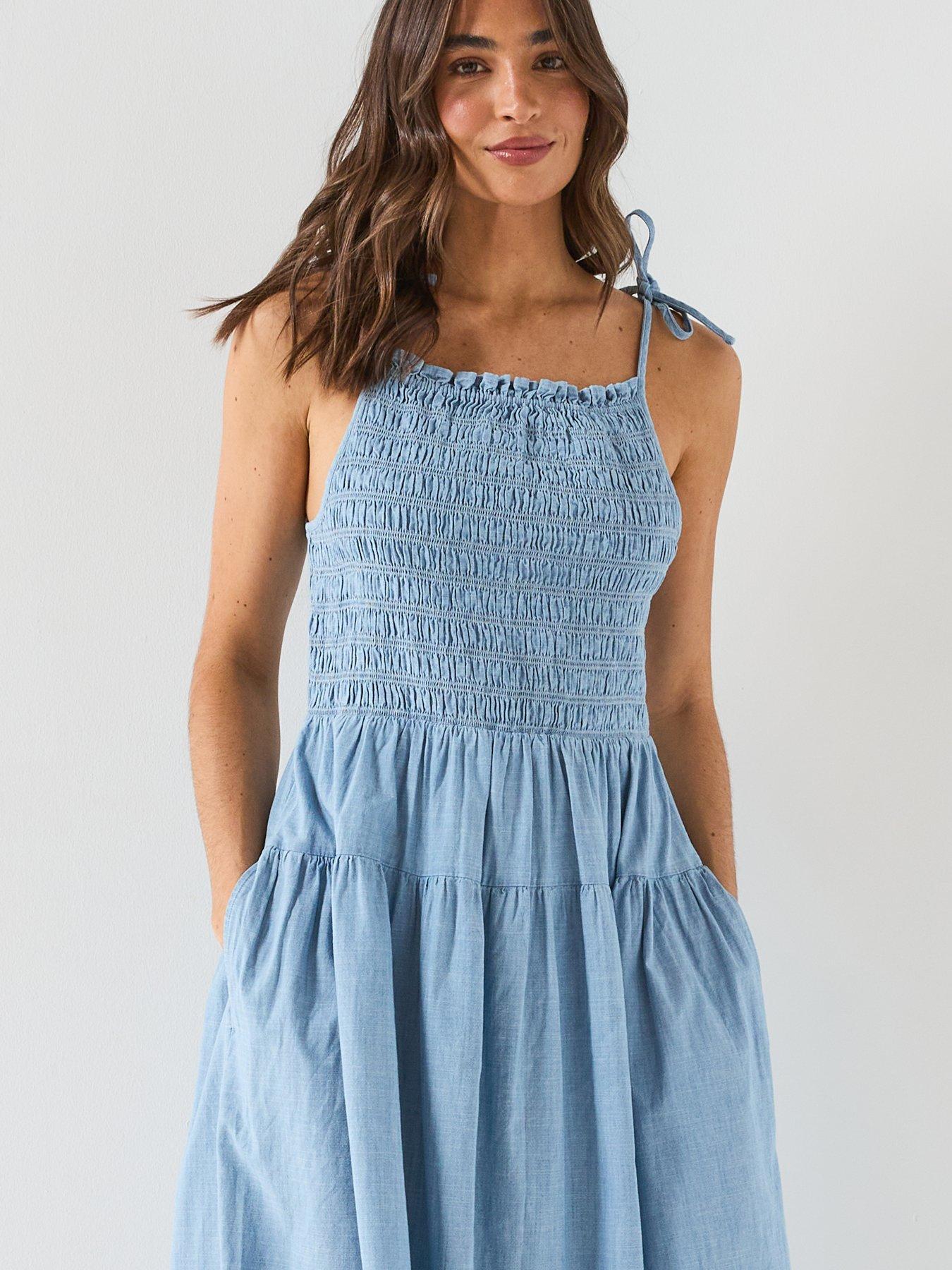 Image 6 of 6 of Levi's Monaco Cotton Sundress - Blue