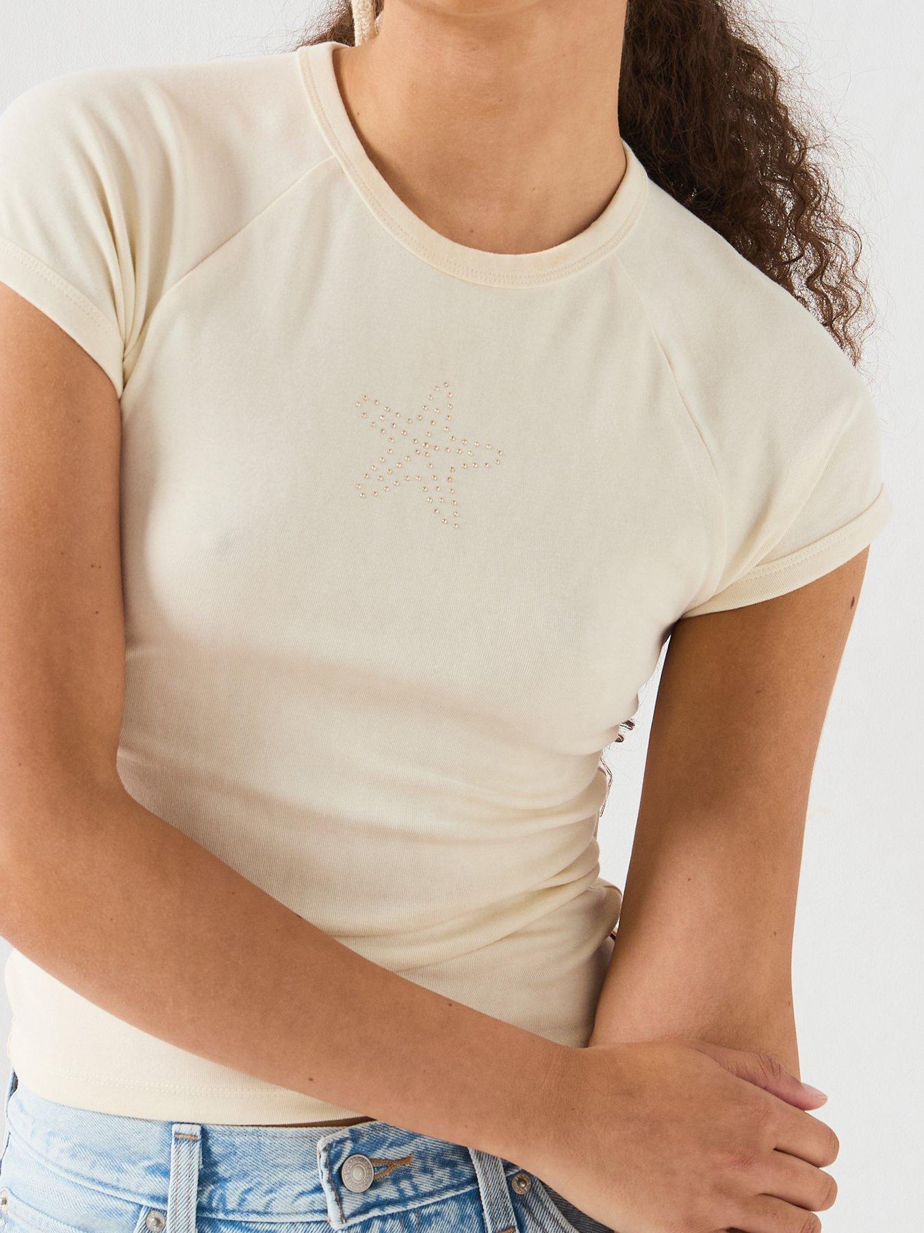 Image 4 of 6 of Levi's Gr Riley Raglan Tee - Beige