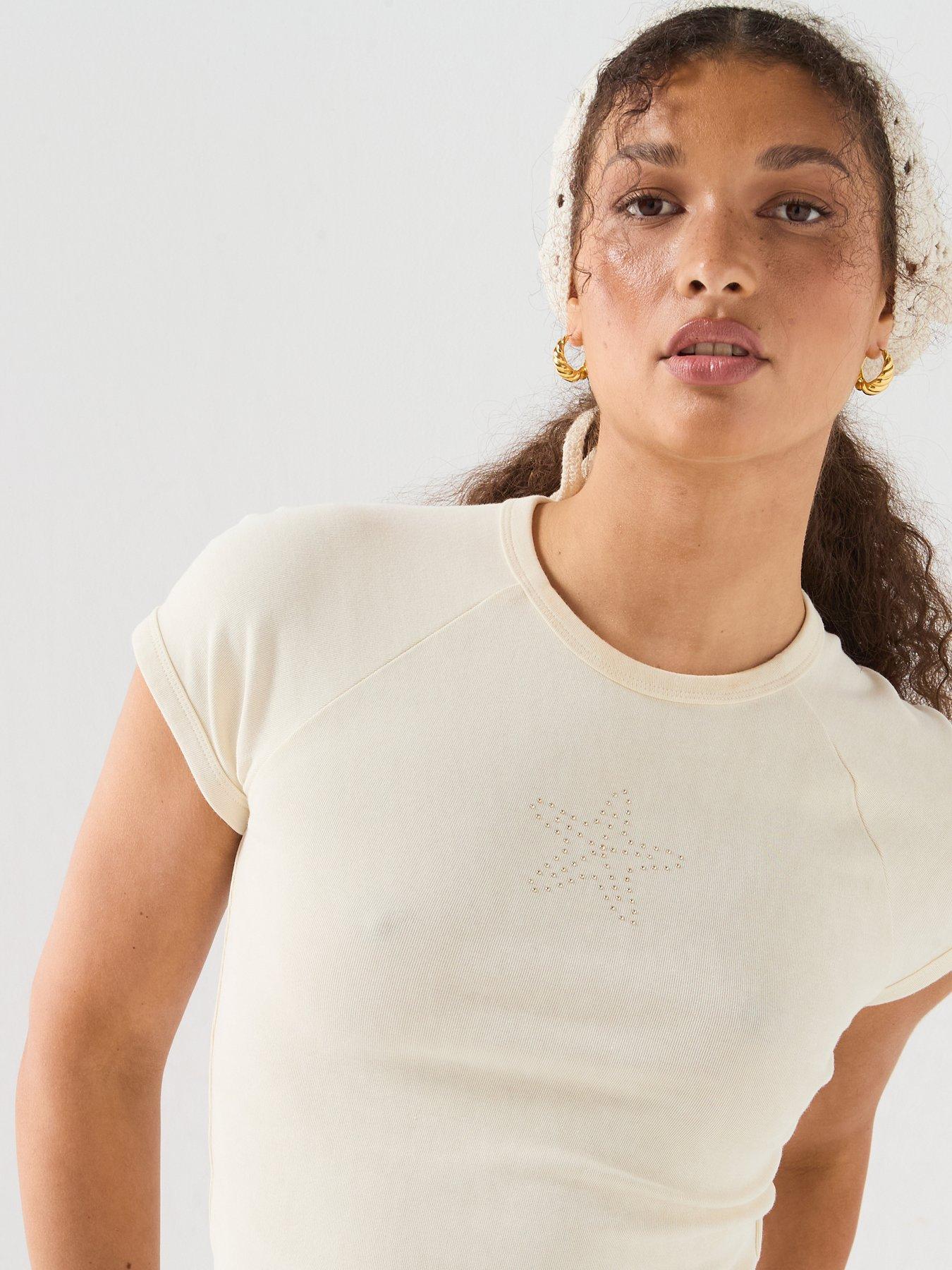 Image 6 of 6 of Levi's Gr Riley Raglan Tee - Beige
