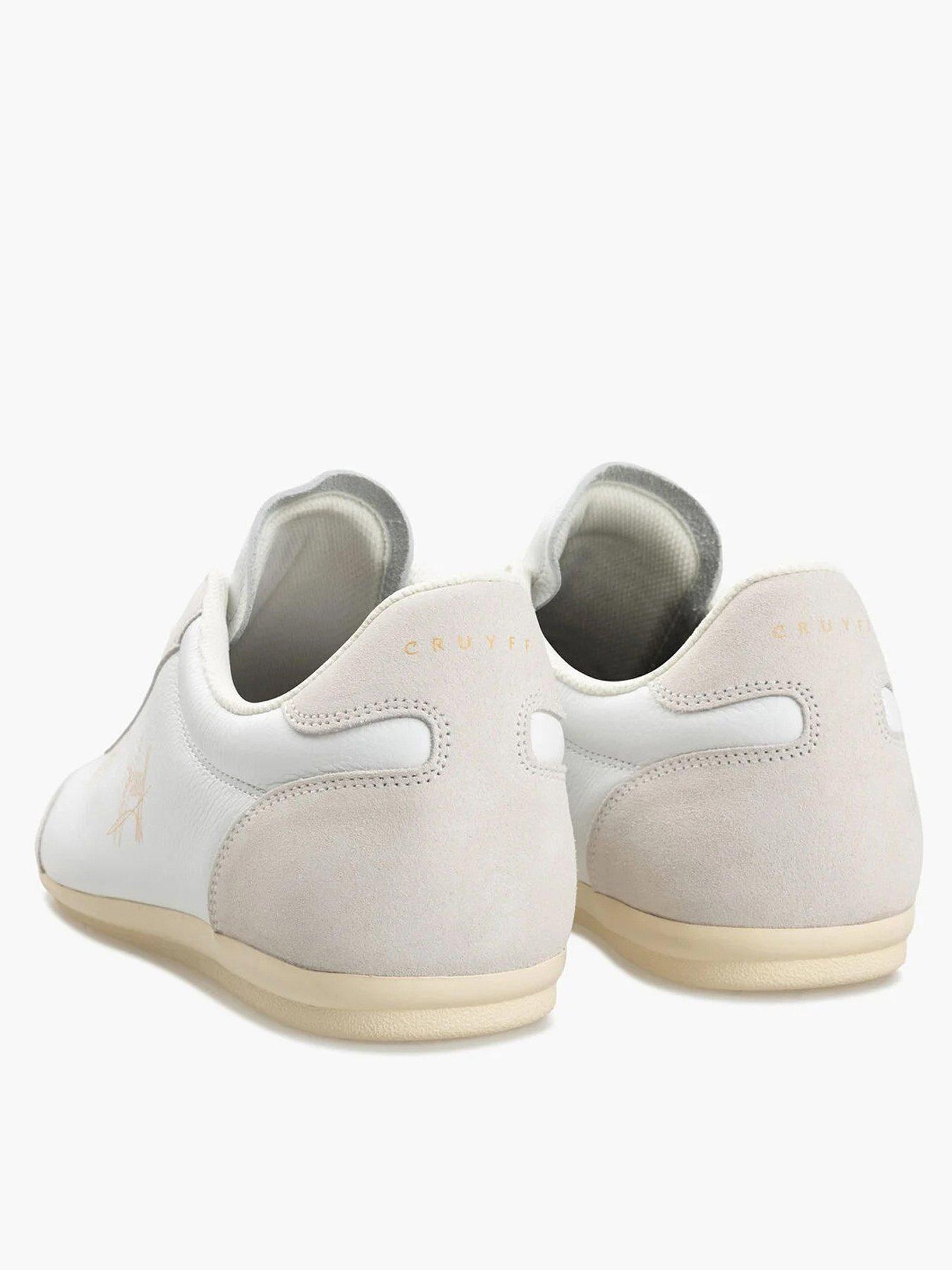 Image 3 of 7 of CRUYFF Recopa Low Profile Tumbled Suede Trainers - White