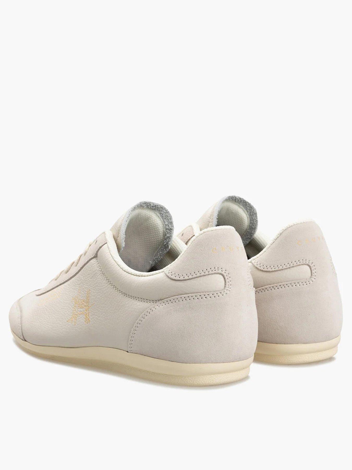 Image 3 of 7 of CRUYFF Recopa Low Profile Tumbled Suede Trainers - Off White