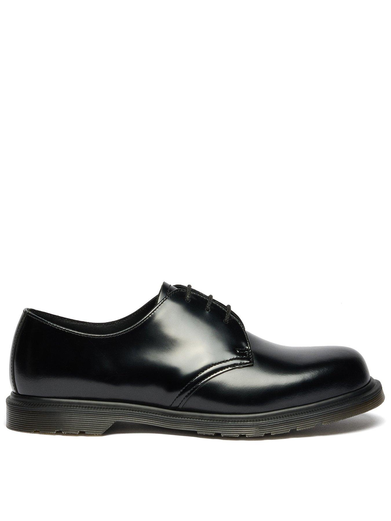Dr Martens Mayfare Polished Smooth Lace Up Shoe - Black