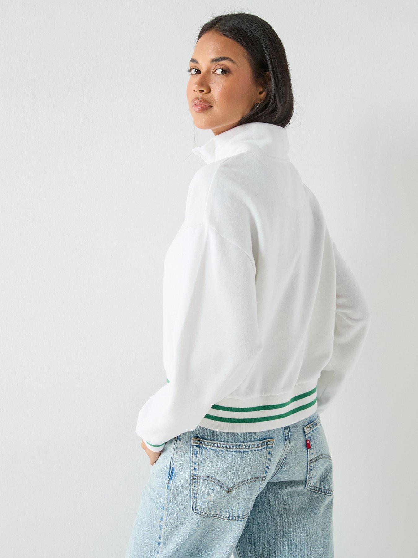 Image 2 of 6 of Levi's Gr Everyday 1/4 Zip Sweater - White