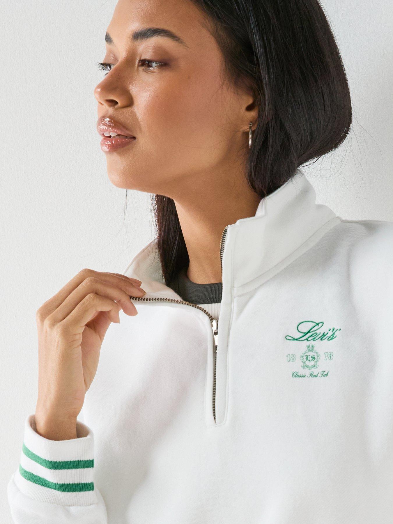 Image 4 of 6 of Levi's Gr Everyday 1/4 Zip Sweater - White