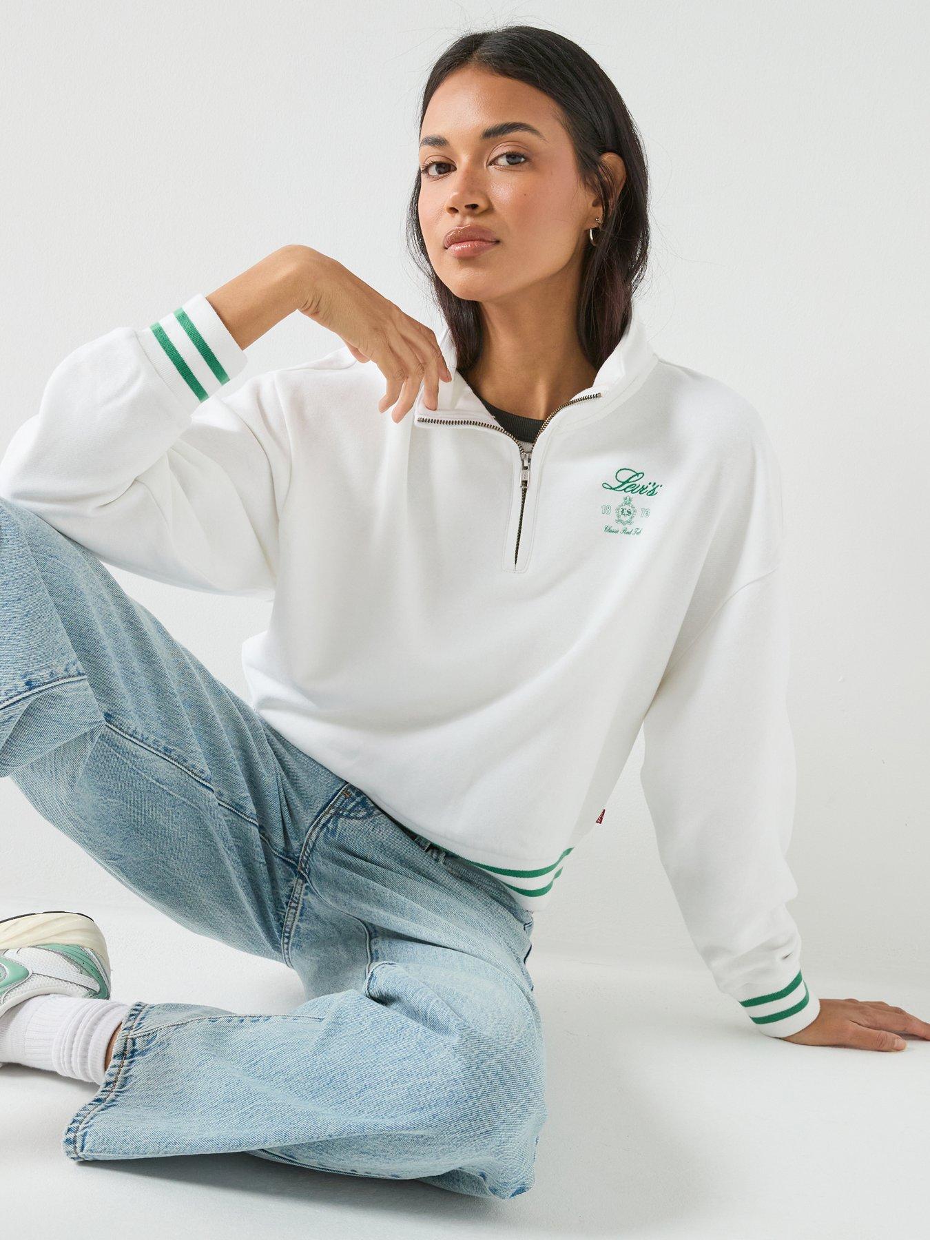 Image 5 of 6 of Levi's Gr Everyday 1/4 Zip Sweater - White