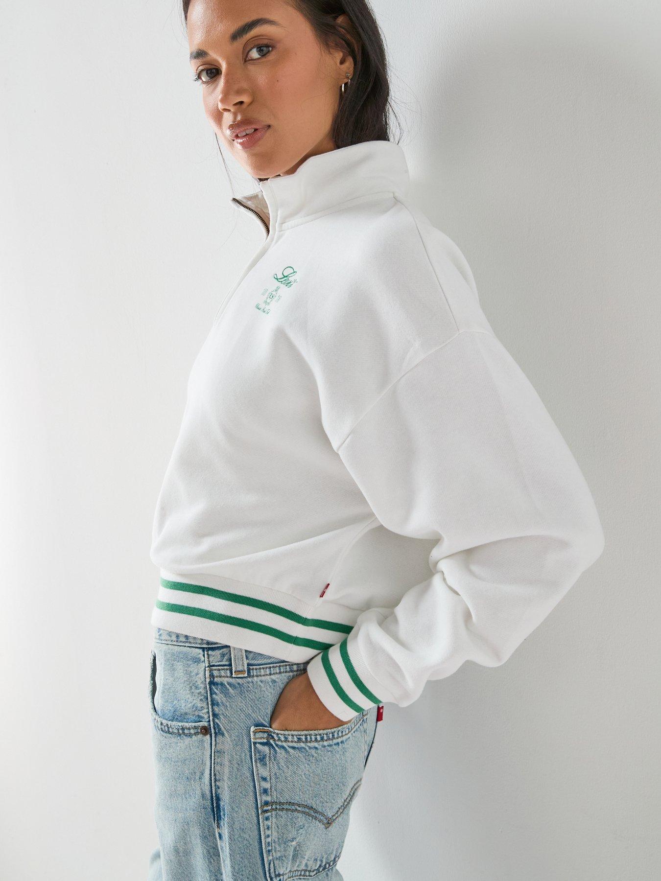 Image 6 of 6 of Levi's Gr Everyday 1/4 Zip Sweater - White