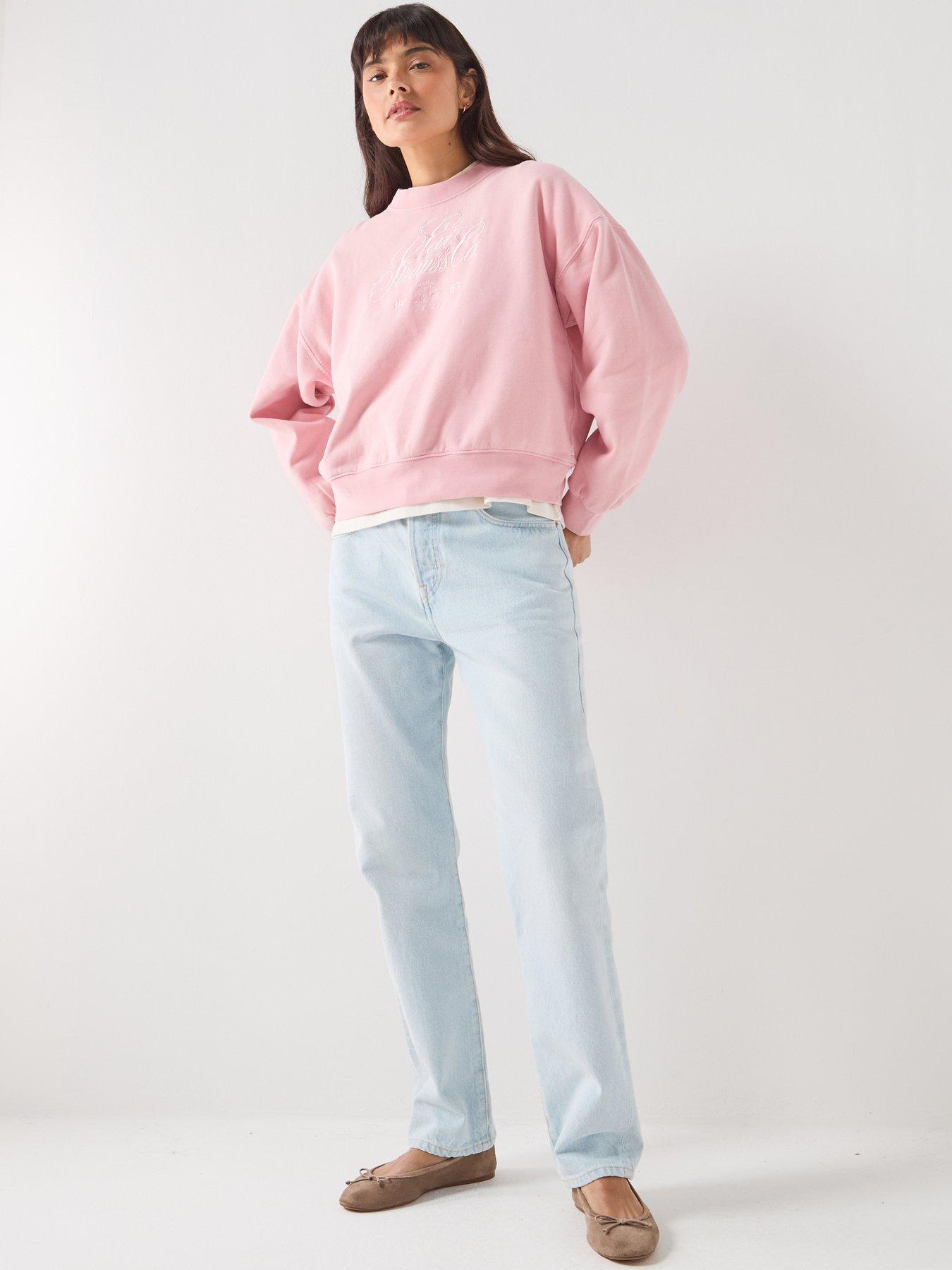 Image 3 of 5 of Levi's Graphic Vintage Boxy Crewneck - Pink