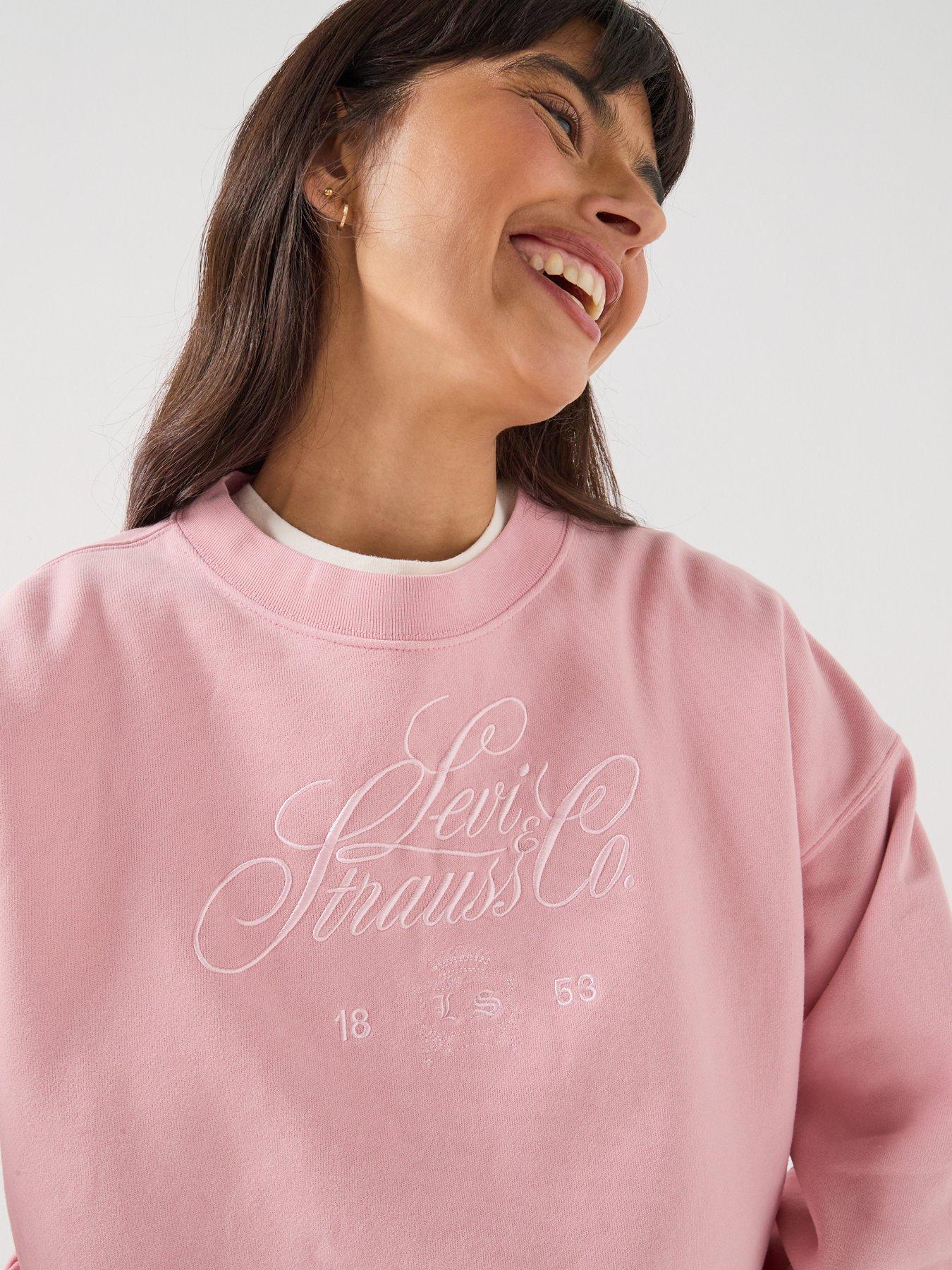 Image 4 of 5 of Levi's Graphic Vintage Boxy Crewneck - Pink