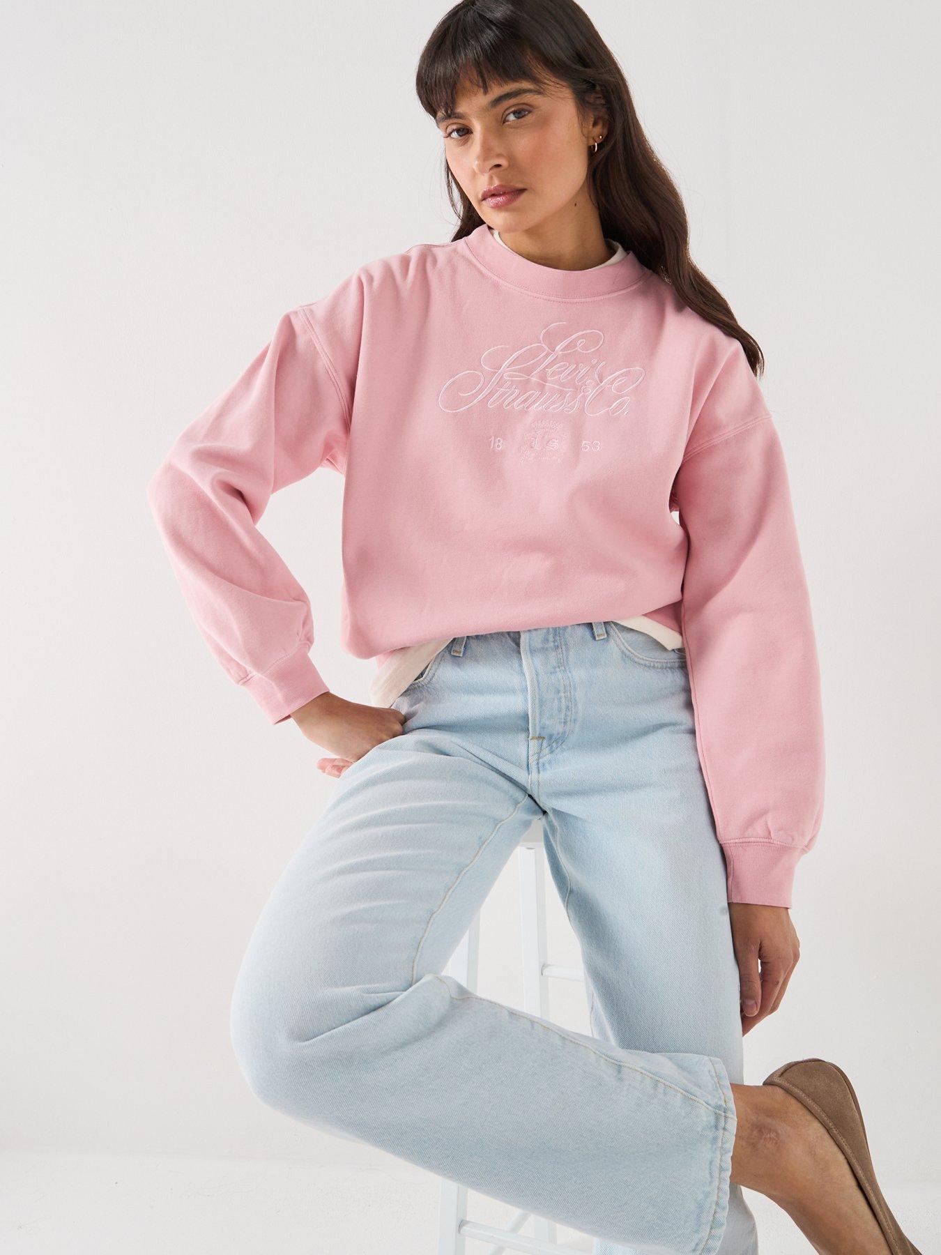 Image 5 of 5 of Levi's Graphic Vintage Boxy Crewneck - Pink