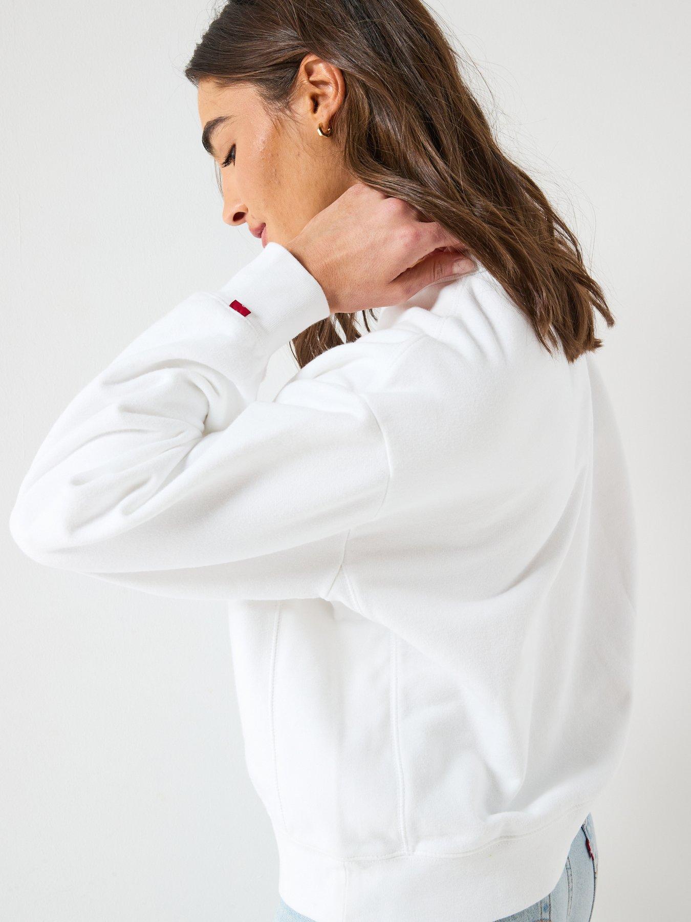 Image 2 of 6 of Levi's Graphic Heritage Crew Neck Sweatshirt - White