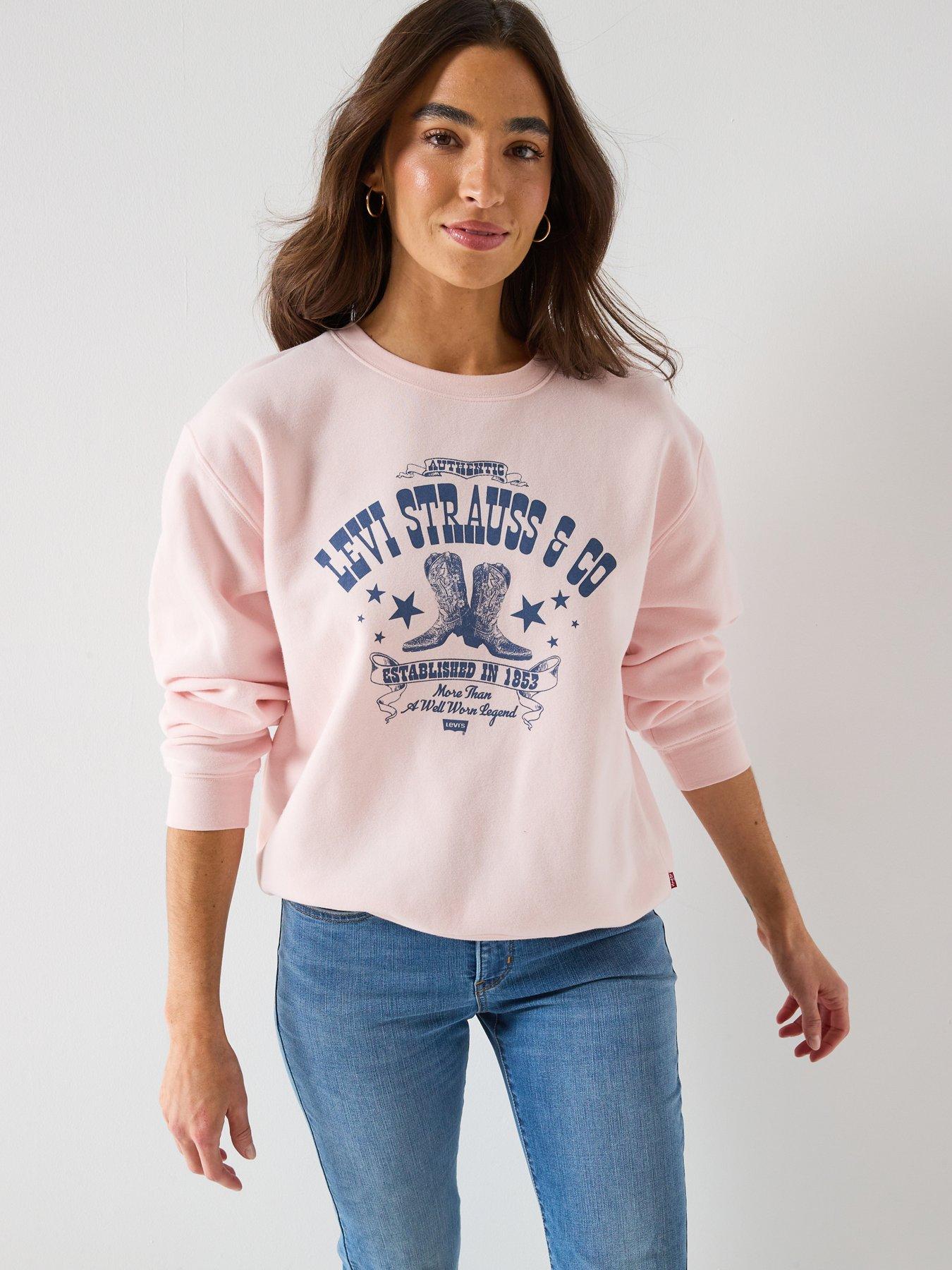 Levi'S Graphic Everyday Crew Sweatshirt - Pink