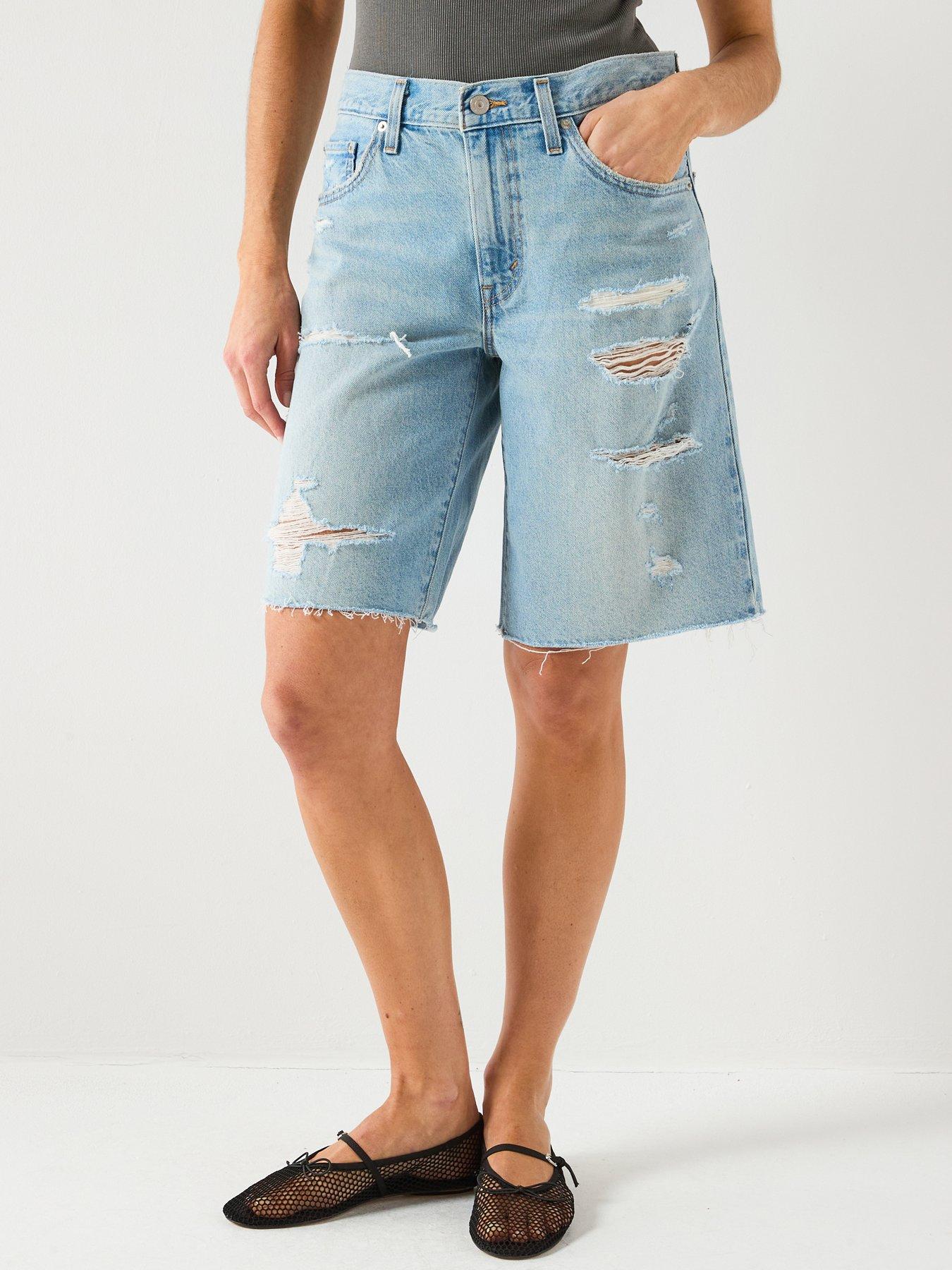 Levi's Baggy Dad Jort, Blue, Size 29, Women