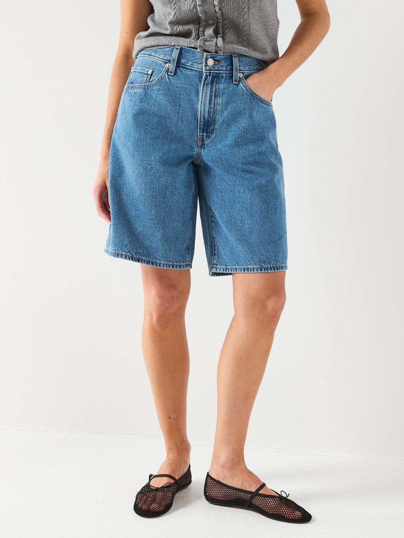 Levi's Baggy Dad Jort, Blue, Size 29, Women