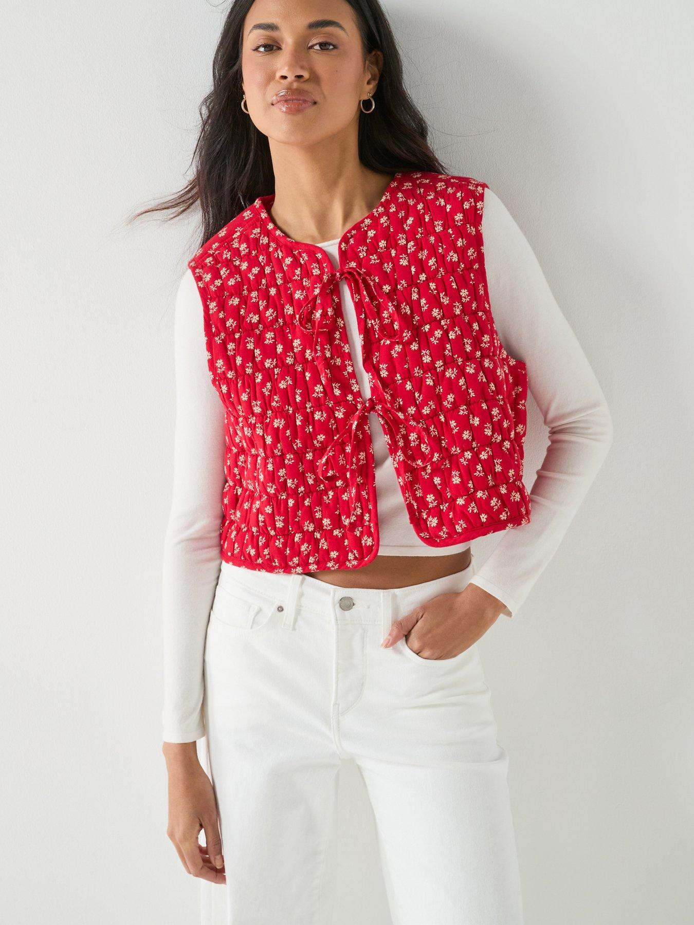 Image 1 of 6 of Levi's Rue Liner Vest - Red
