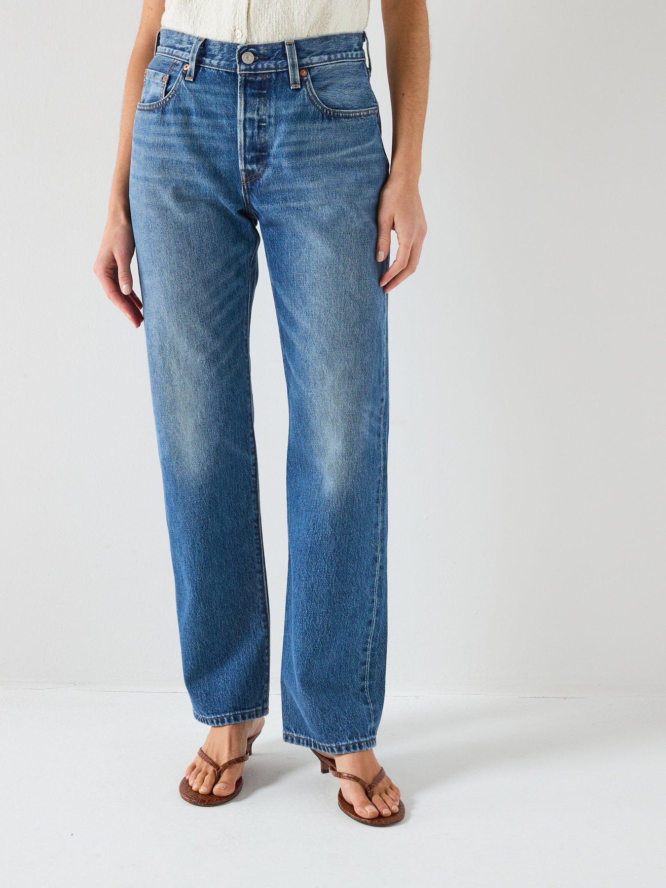 Levi's 501 '90s Jeans, Blue, Size 27, Inside Leg 30, Women