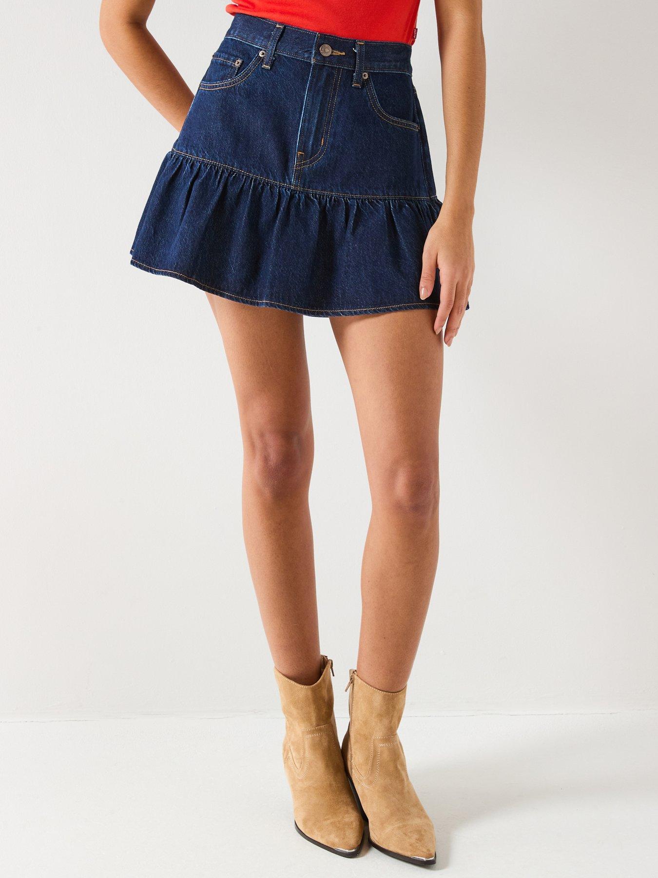 Levi'S Flounce Mini Skirt - Blue