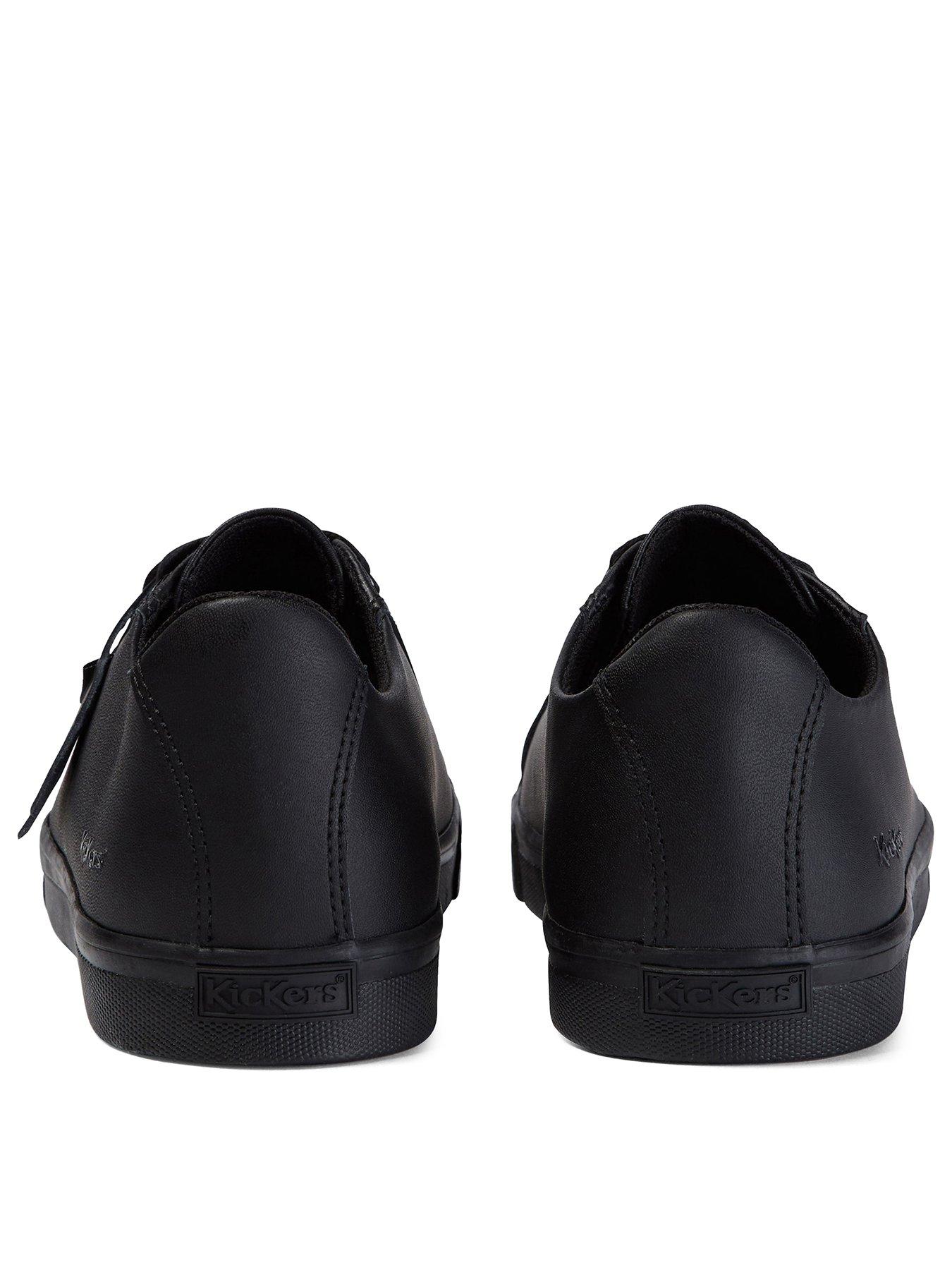 Image 3 of 6 of Kickers Youth Tovni Leather Lace-up Shoe - Black