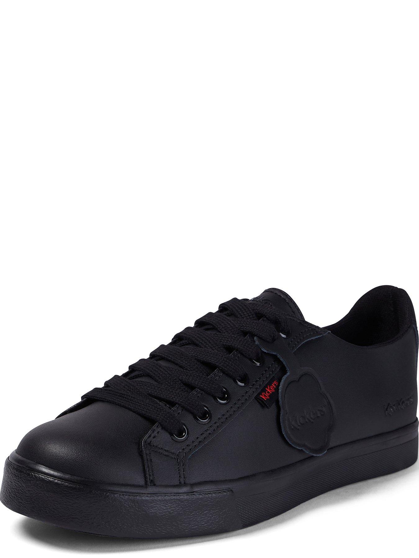 Image 4 of 6 of Kickers Youth Tovni Leather Lace-up Shoe - Black