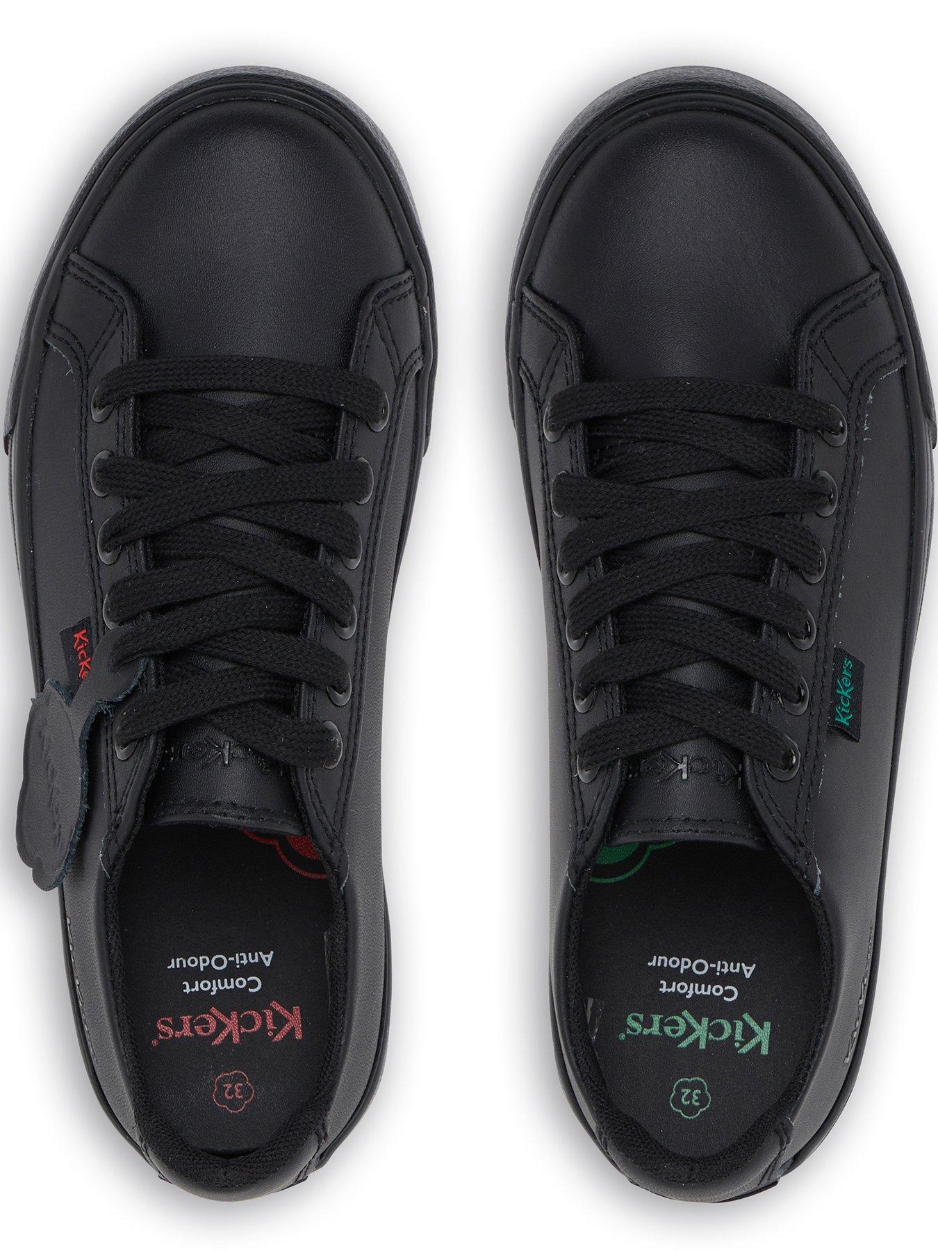 Image 4 of 6 of Kickers Junior Tovni Leather Lace-up Shoe - Black