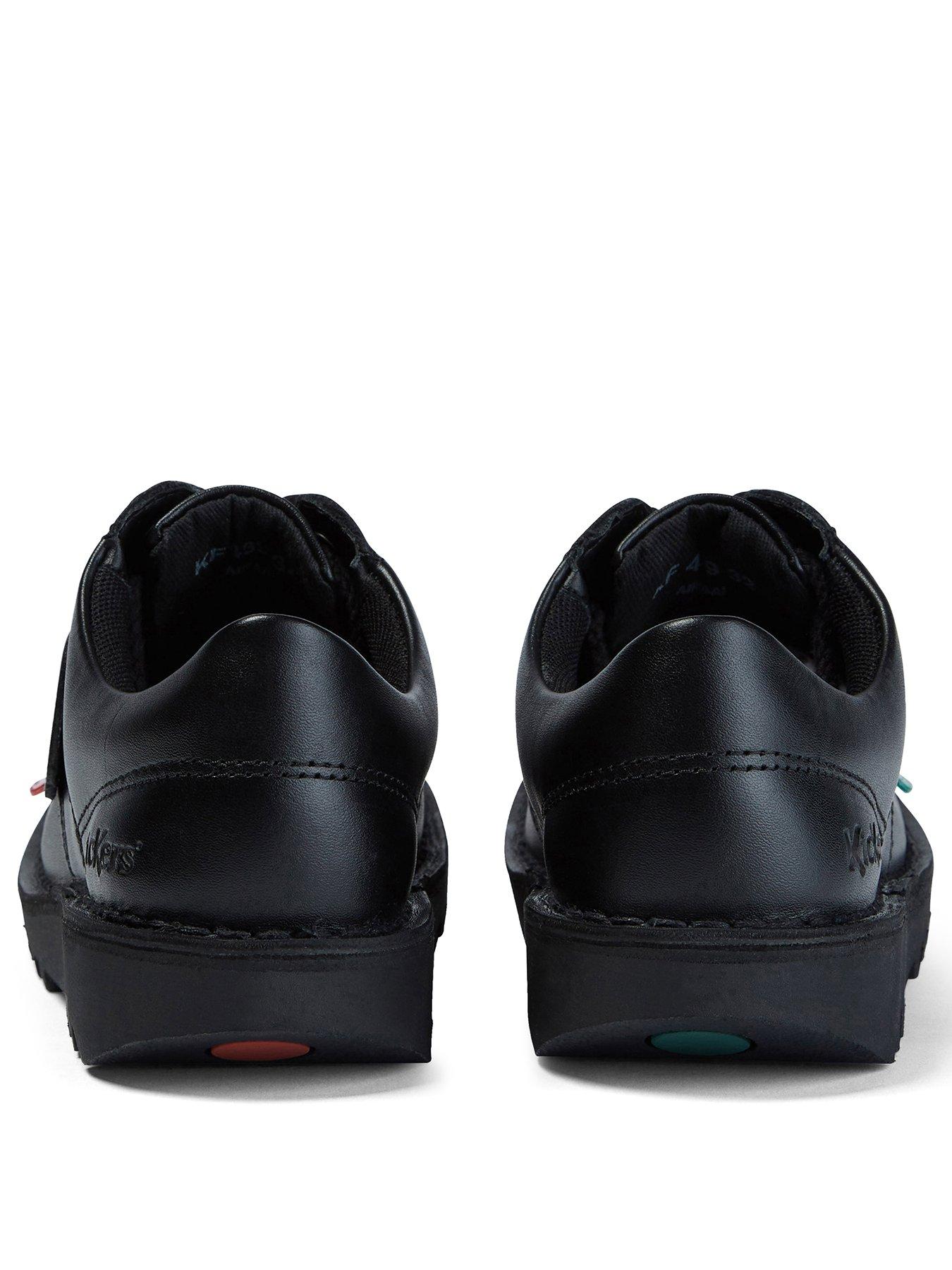 Kickers Junior Kick Lo Leather Shoe - Black | Very