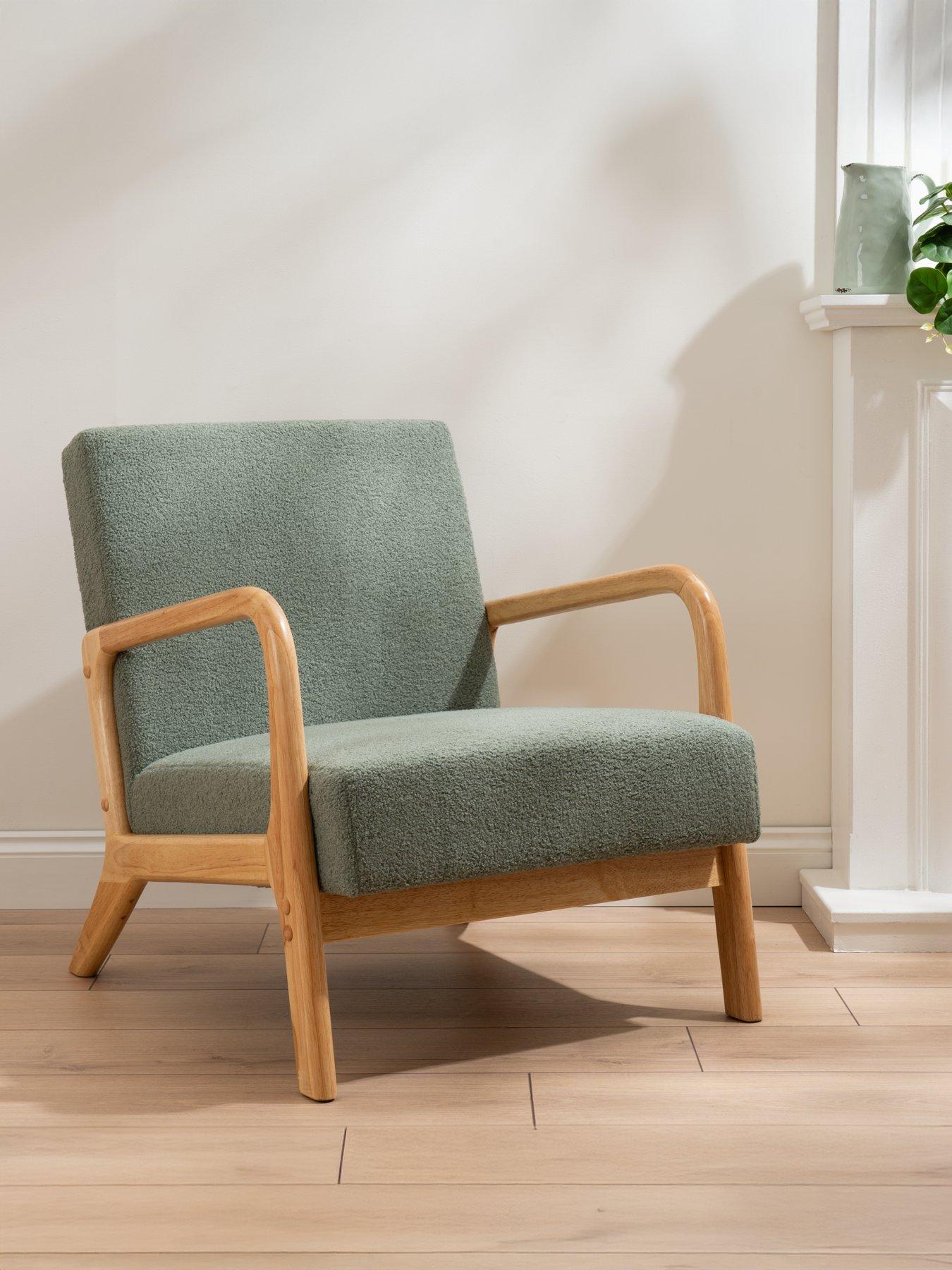 Scottish Everlastings: Howorth Boucle Chair - Forest Green