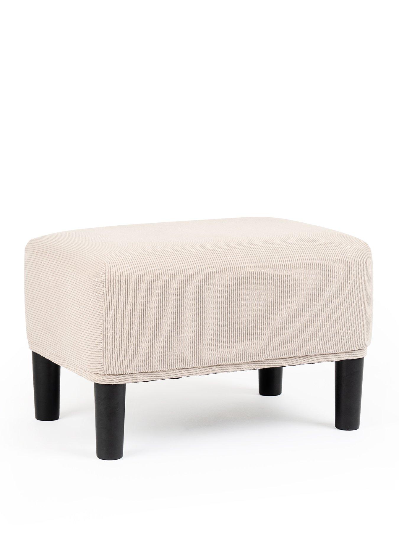 Image 2 of 3 of Scottish Everlastings River Cord Foot Stool - Beige