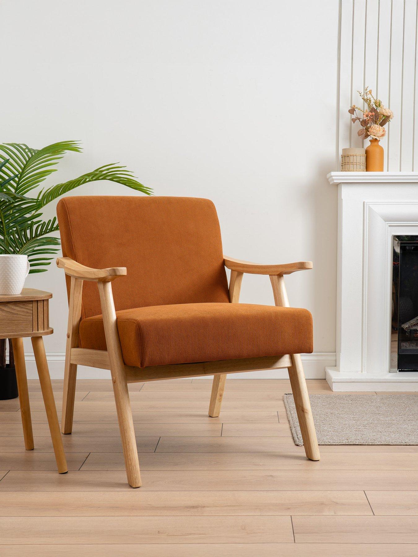 Scottish Everlastings River Cord Chair - Caramel