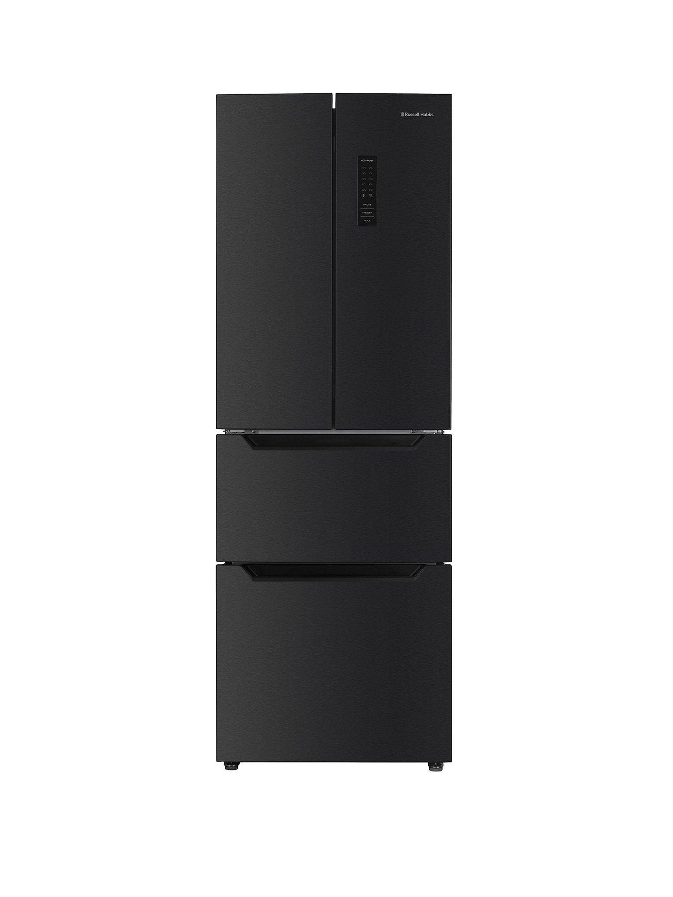 Russell Hobbs RH186FDFF602E1BS French Door Fridge Freezer - Black Steel