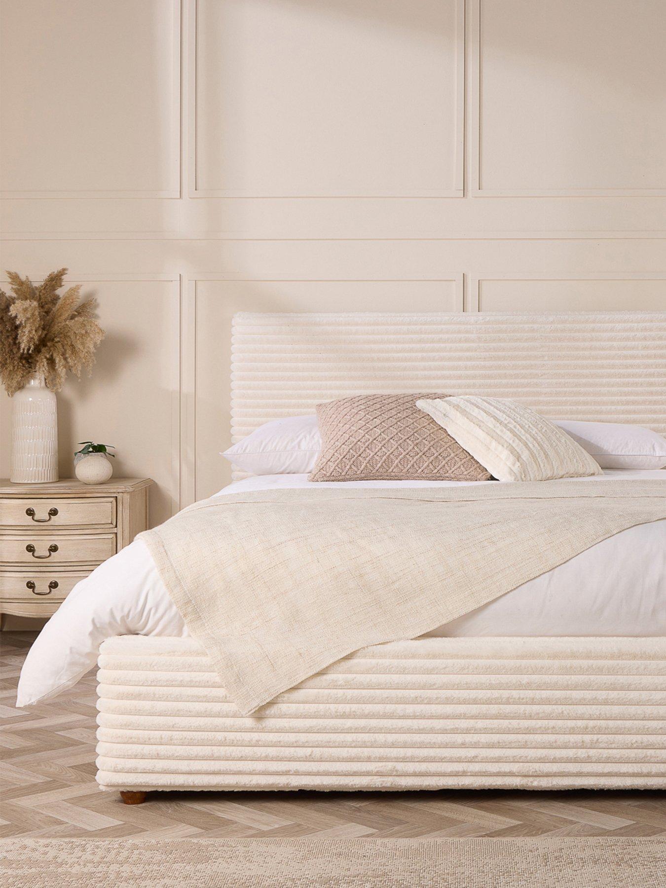 Aspire Willowford Ottoman Bed - Ivory