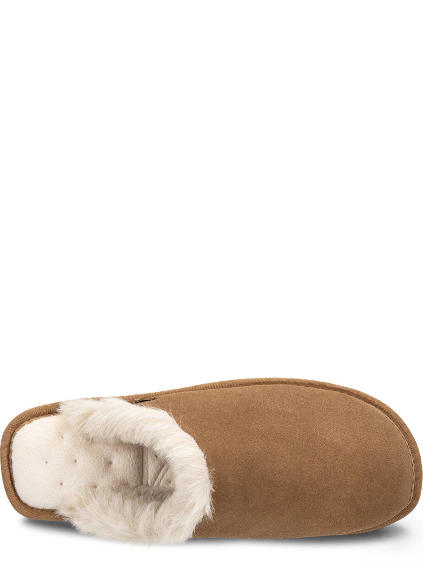 Image 3 of 5 of Totes Isotoner Ladies Real Suede Mule With Water Repellency - Sand