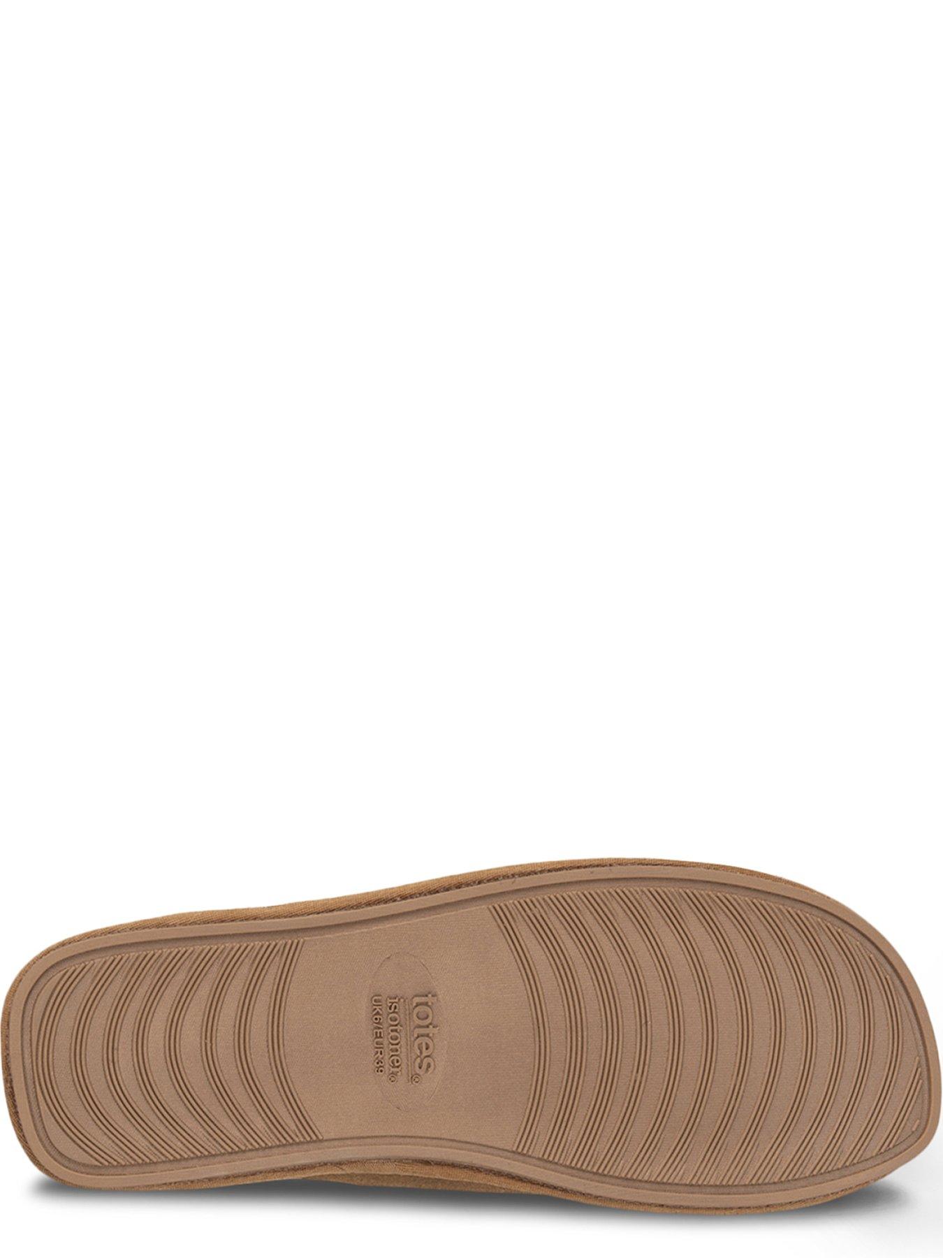 Image 4 of 5 of Totes Isotoner Ladies Real Suede Mule With Water Repellency - Sand