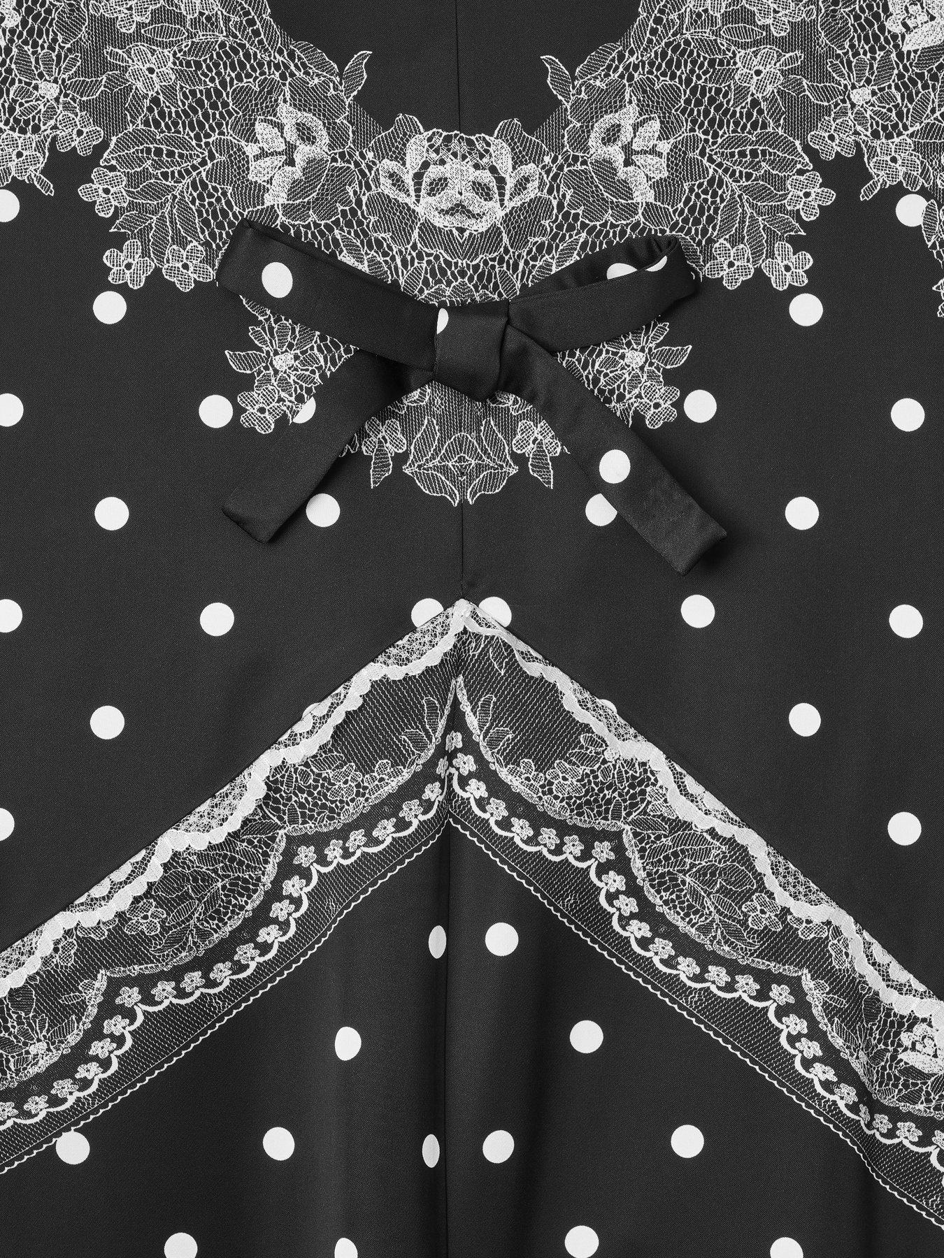 Image 4 of 4 of MARC JACOBS Trompe L'Oeil Slip Midi Dress - Black