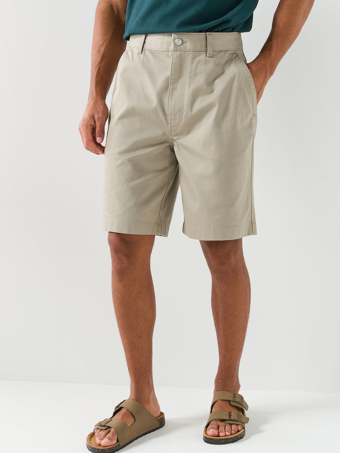 Calvin Klein Jeans: 90s Relaxed Pleated Chino Short - Vintage Khaki