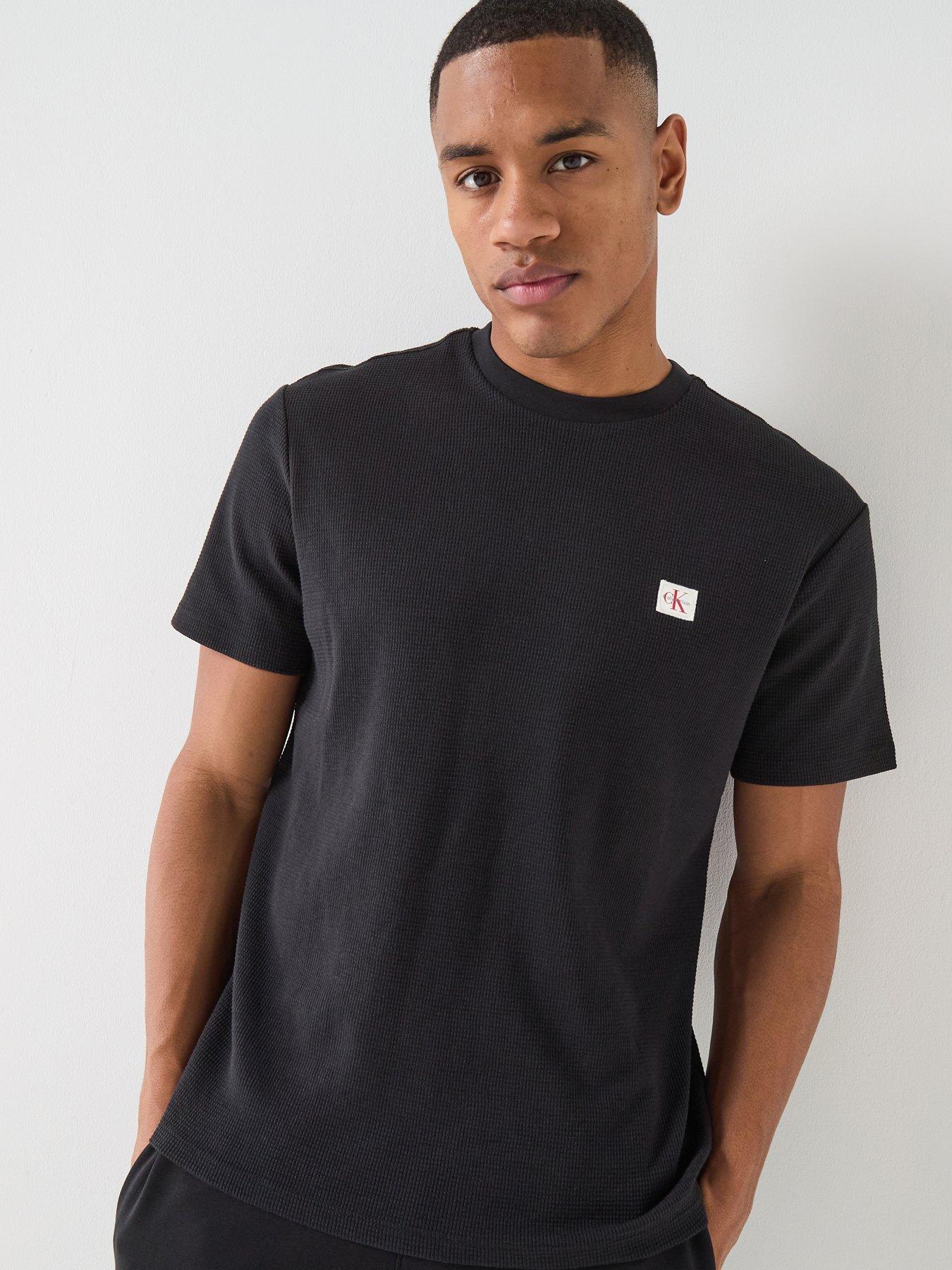 Calvin Klein Jeans Waffle Badge T-Shirt - Black