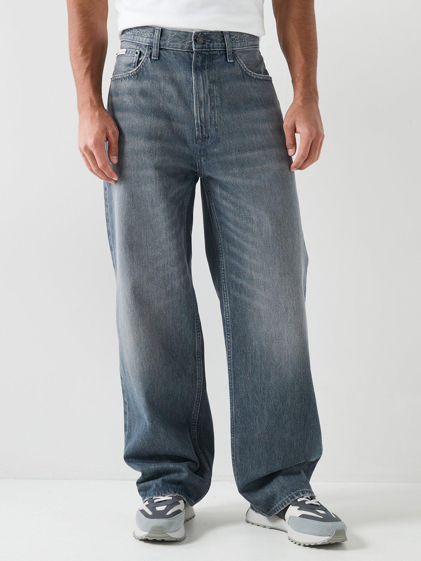 Calvin Klein Jeans Baggy Fit Embossed Waistband - Blue