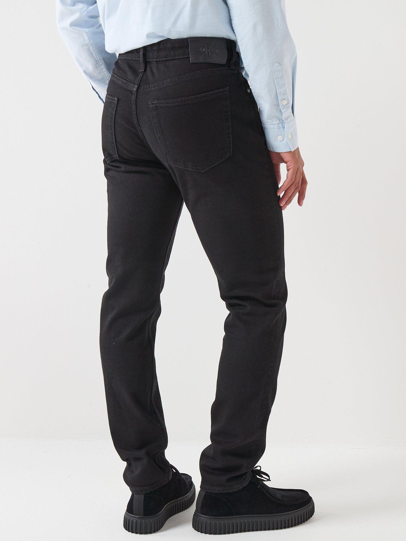 Image 2 of 5 of Calvin Klein Jeans Slim Taper Fit - Black