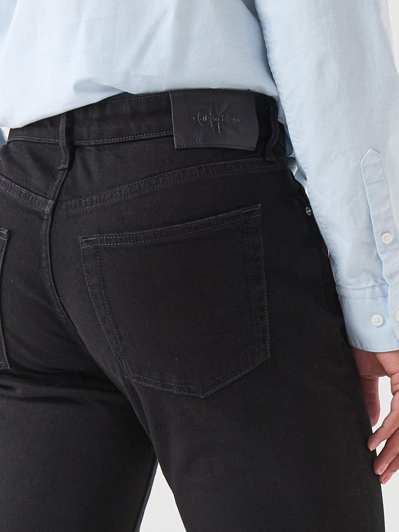 Image 4 of 5 of Calvin Klein Jeans Slim Taper Fit - Black