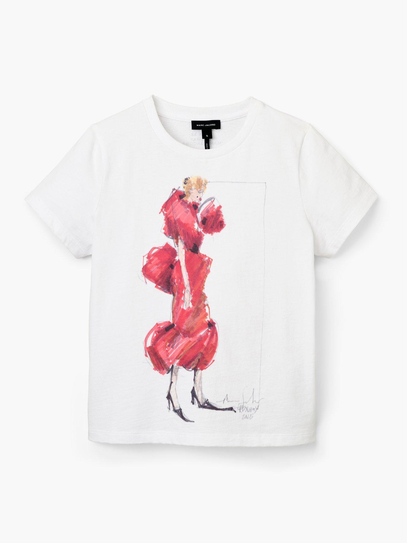 Image 3 of 4 of MARC JACOBS Look 33 Baby Tee - White