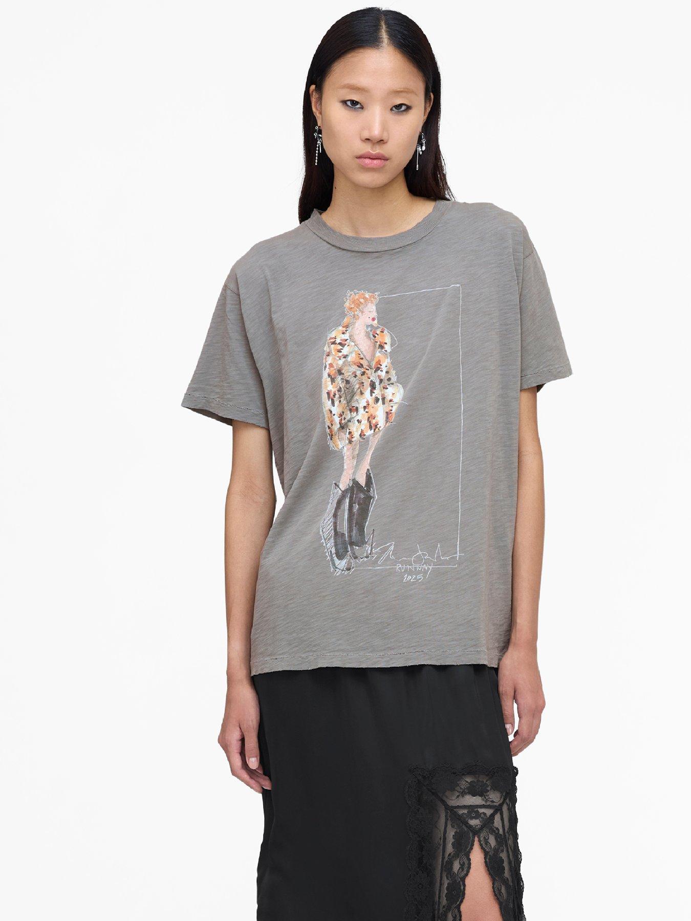 MARC JACOBS Look 22 Oversized Tee - Grey