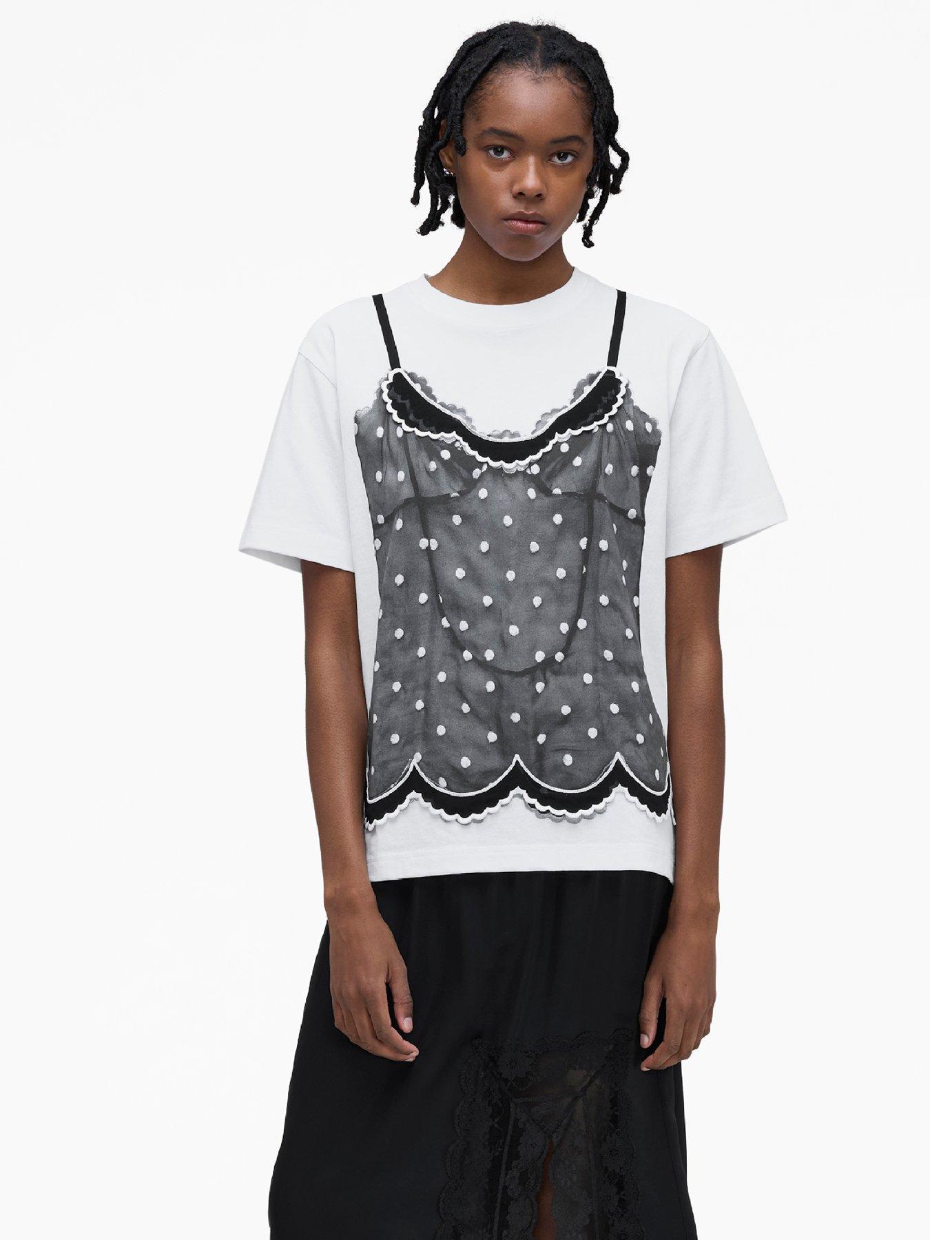 MARC JACOBS Trompe L'Oeil Cami T-Shirt - White