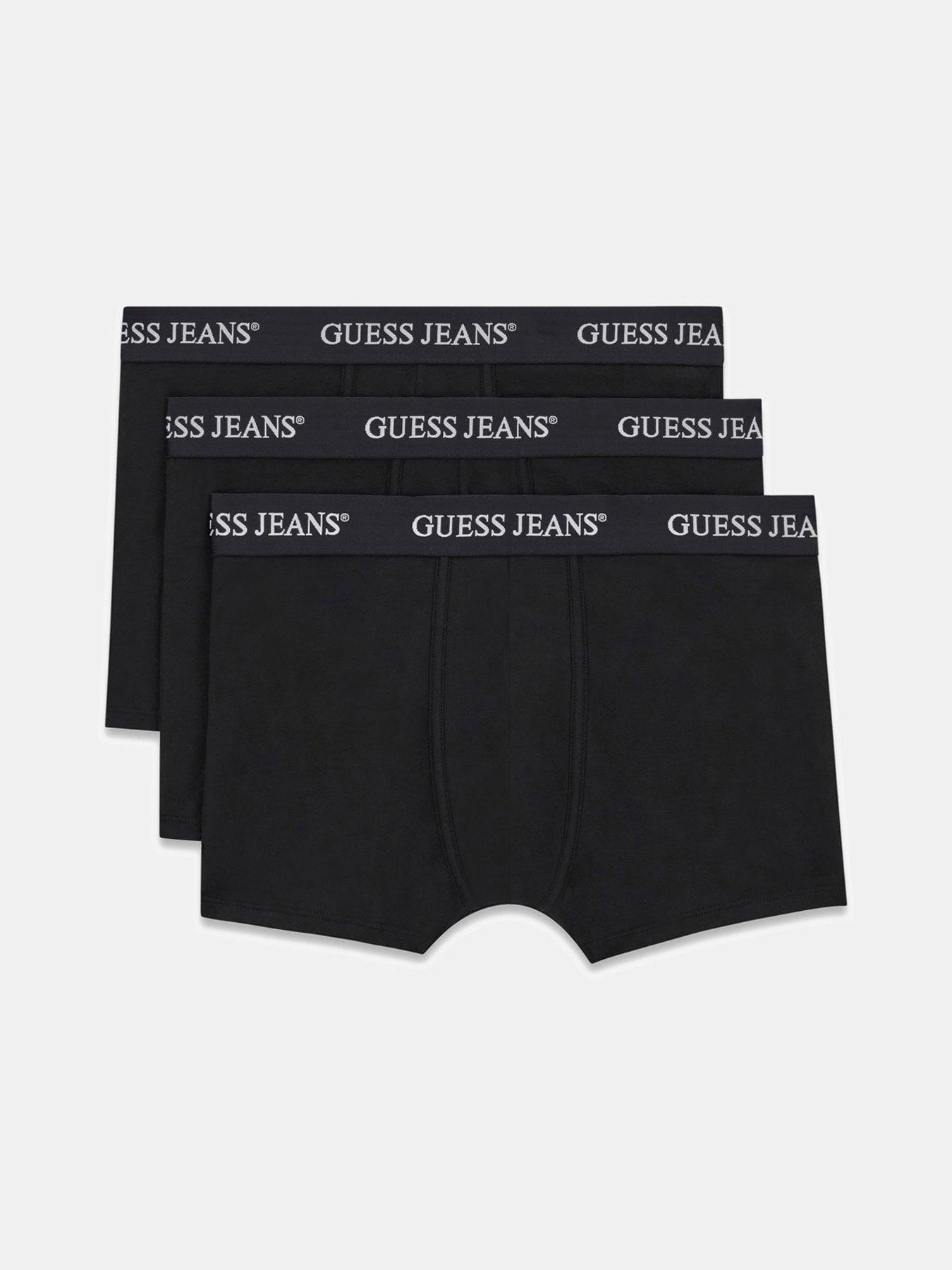 Image 1 of 3 of Guess Jeans 3 Pack Trunks - Black