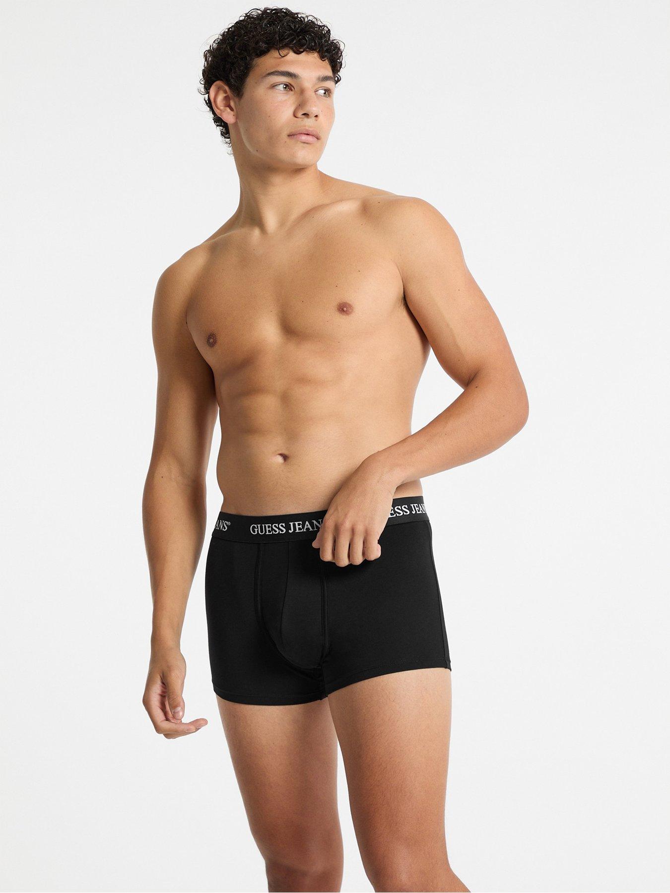 Image 2 of 3 of Guess Jeans 3 Pack Trunks - Black