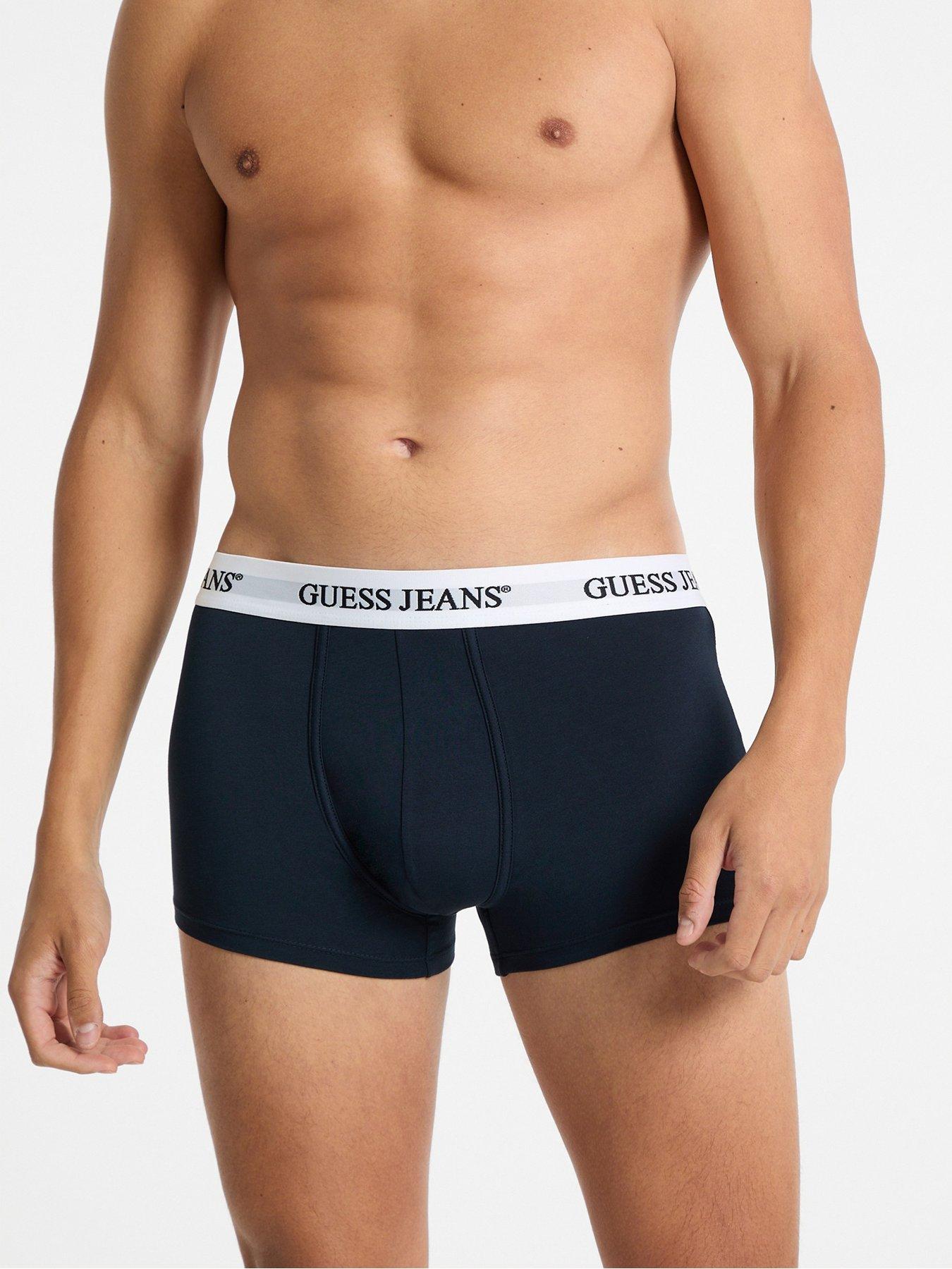 Image 4 of 4 of Guess Jeans 3 Pack Trunks - Navy