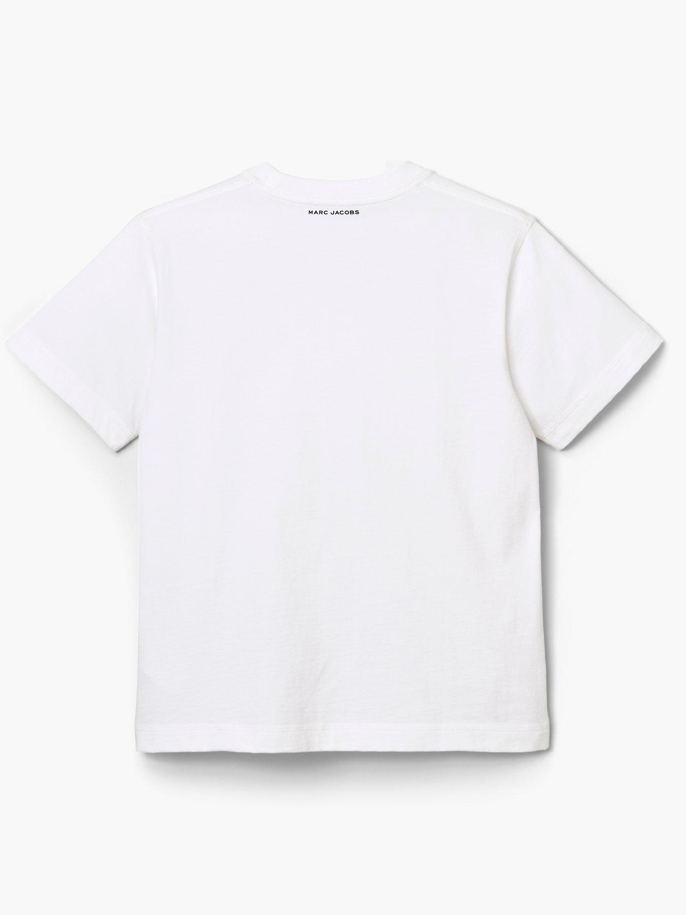 Image 4 of 5 of MARC JACOBS Ribbon Logo Box T-Shirt - White