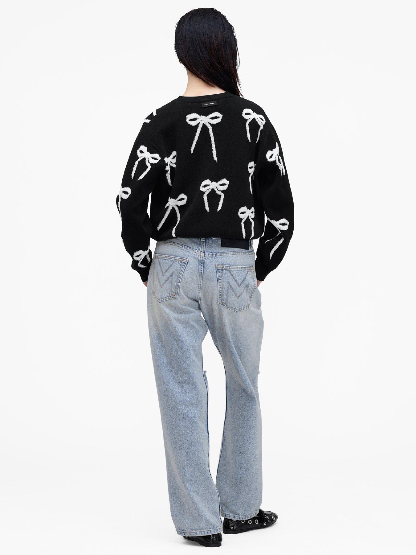 Image 2 of 5 of MARC JACOBS Bow Jacquard Sweater - Black