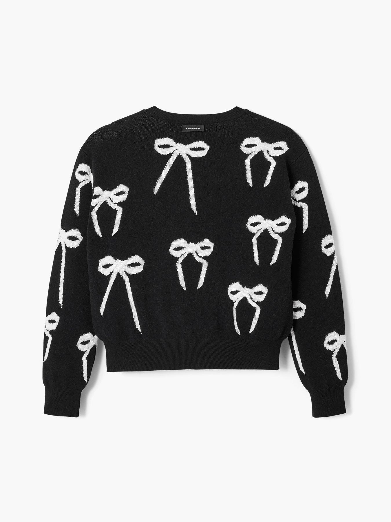 Image 5 of 5 of MARC JACOBS Bow Jacquard Sweater - Black